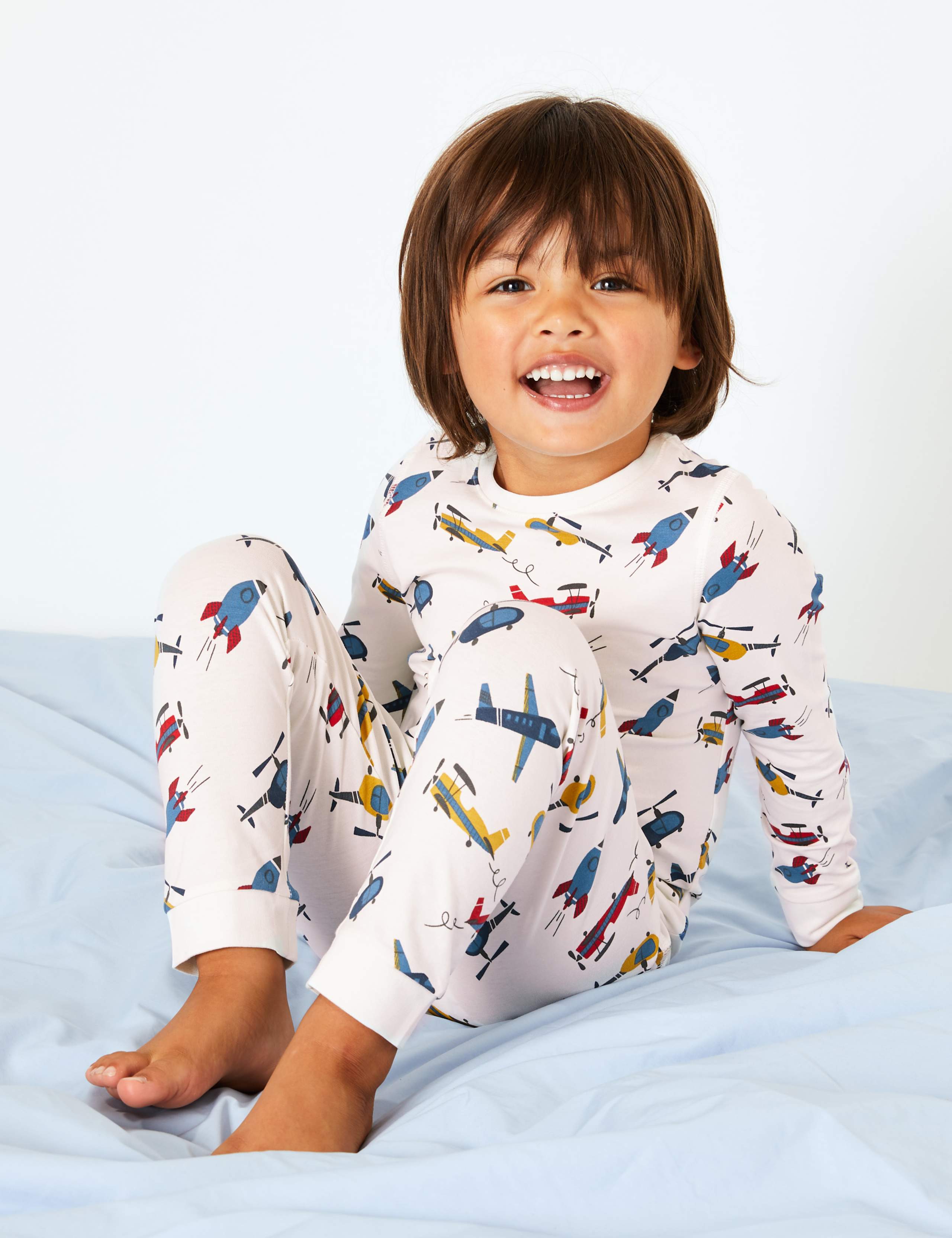 Aircraft Print Pyjama Set (1-7 Years) 1 of 3