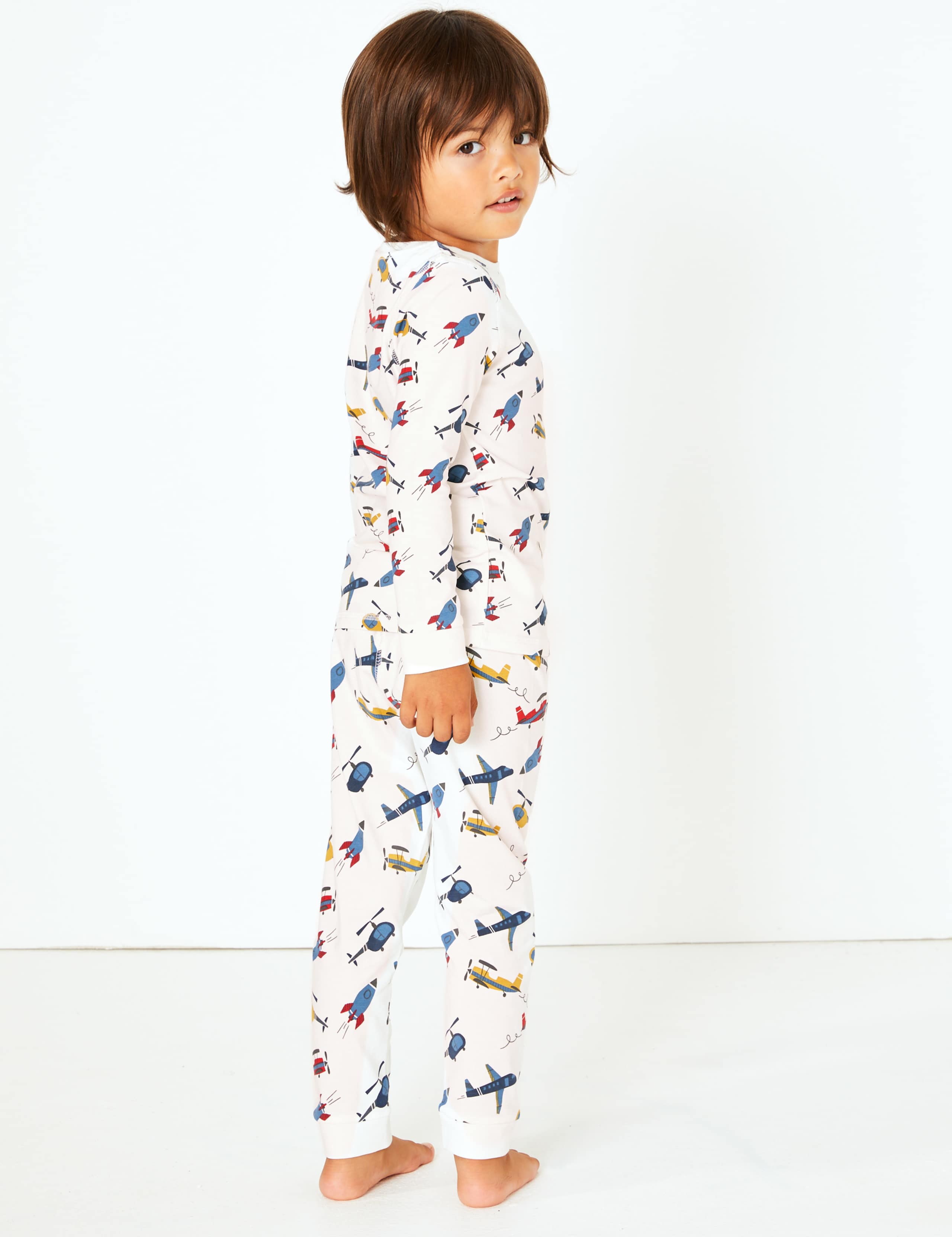 Aircraft Print Pyjama Set (1-7 Years) 2 of 3