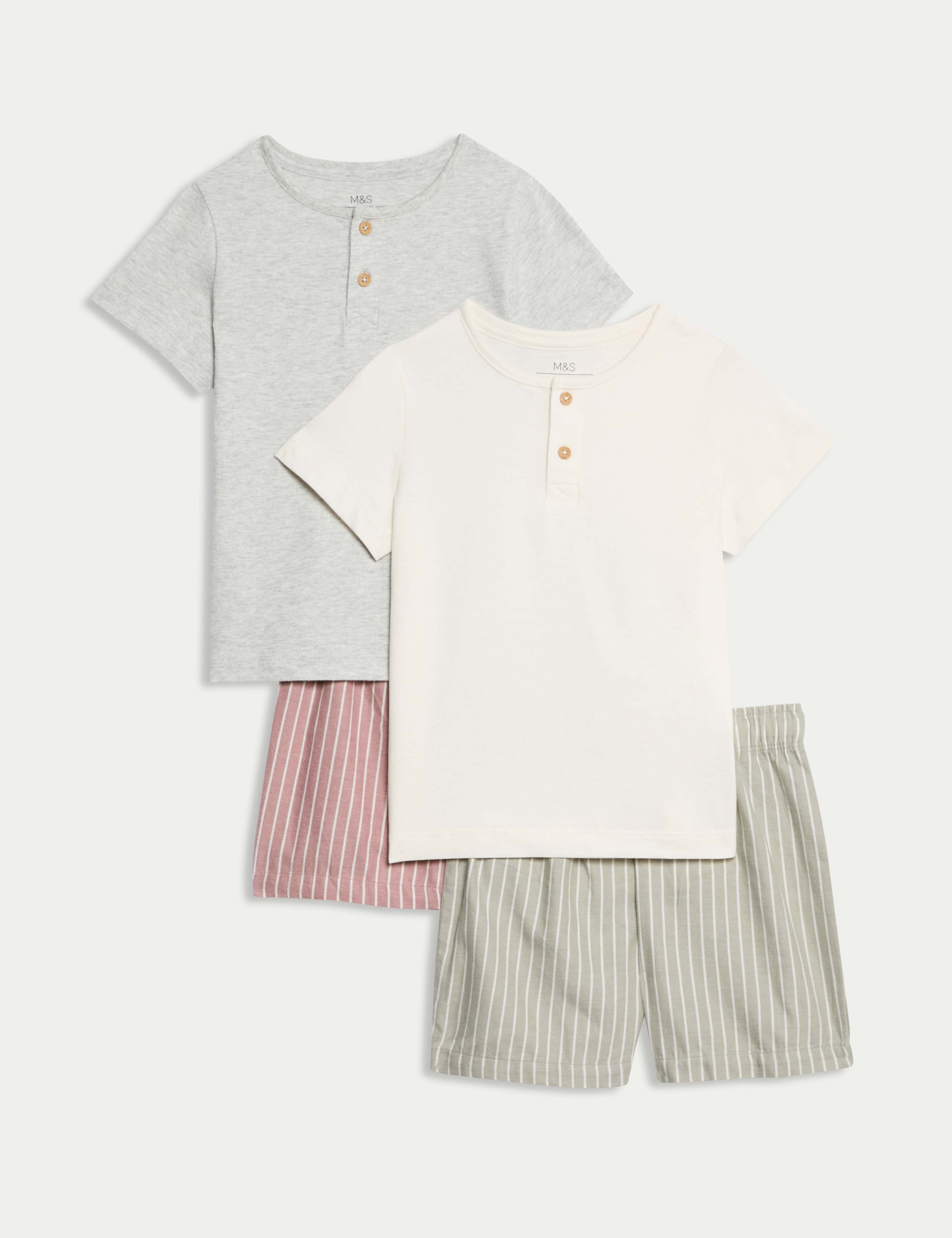 2pk Striped Pyjama Sets (1-16 Yrs) 1 of 1