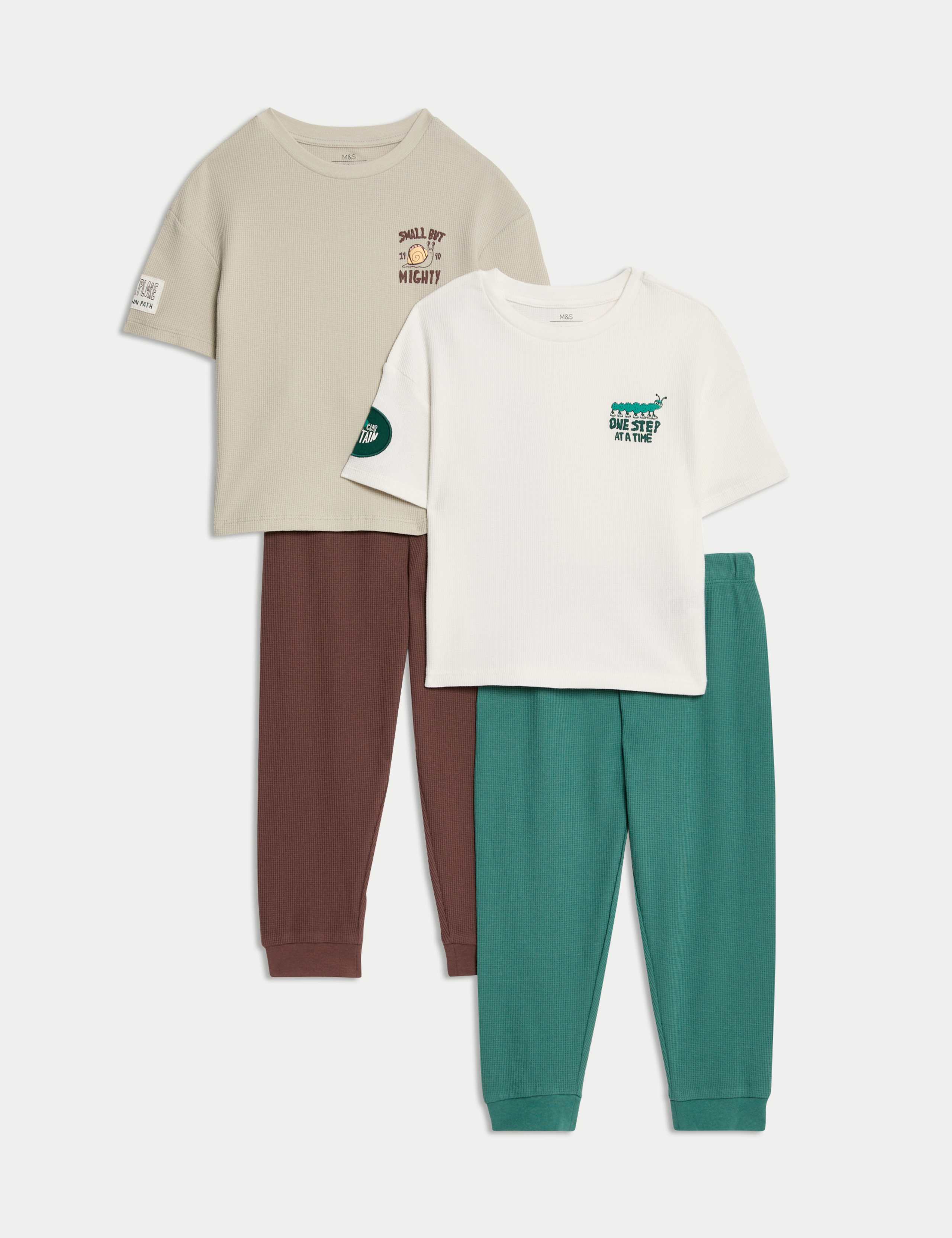 2 Pack Bug Graphic Pyjama Sets (12 Mths-7 Yrs) 1 of 1