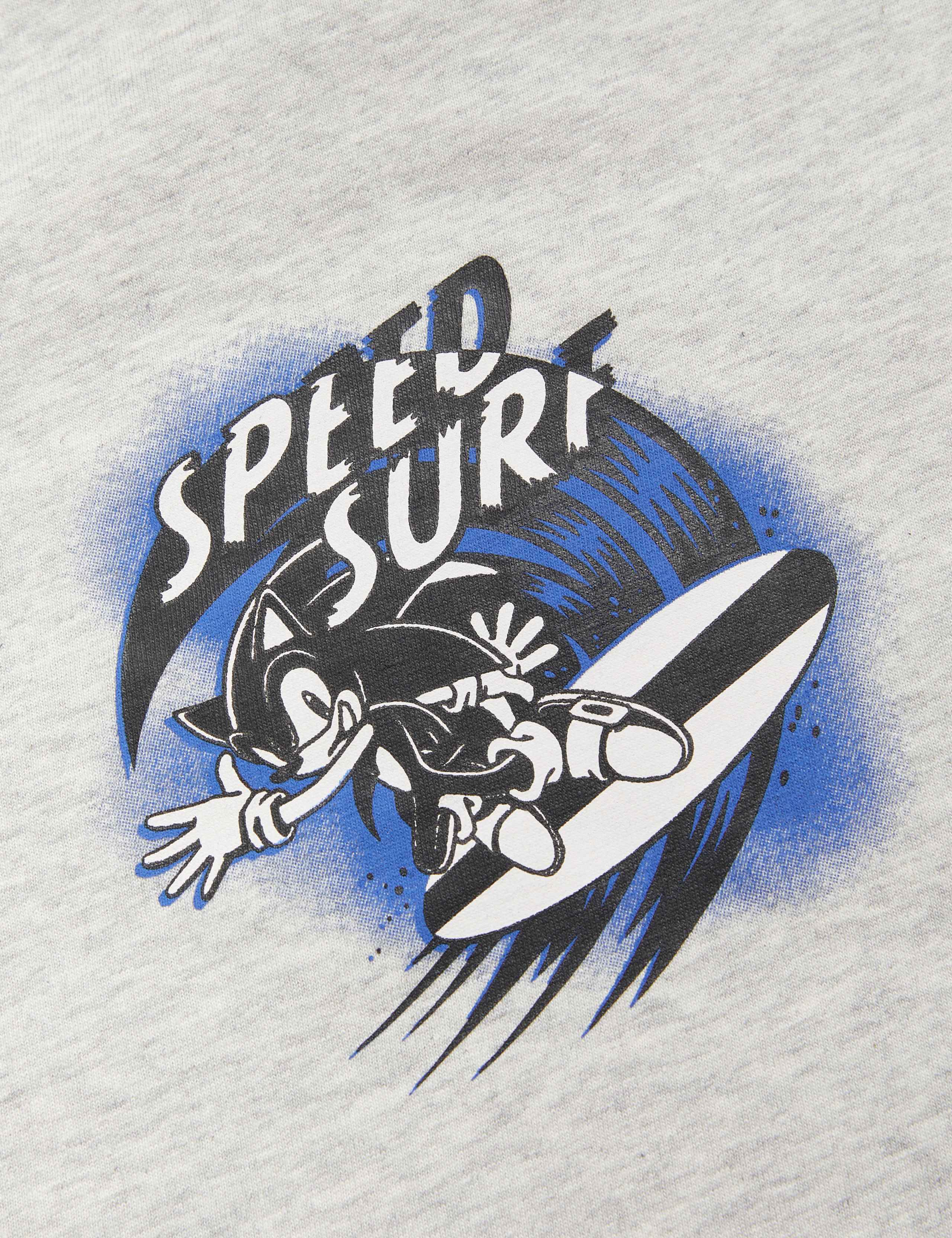 2 Pack Pure Cotton Sonic The Hedgehog™ Pyjamas (3-14 Yrs) 2 of 2