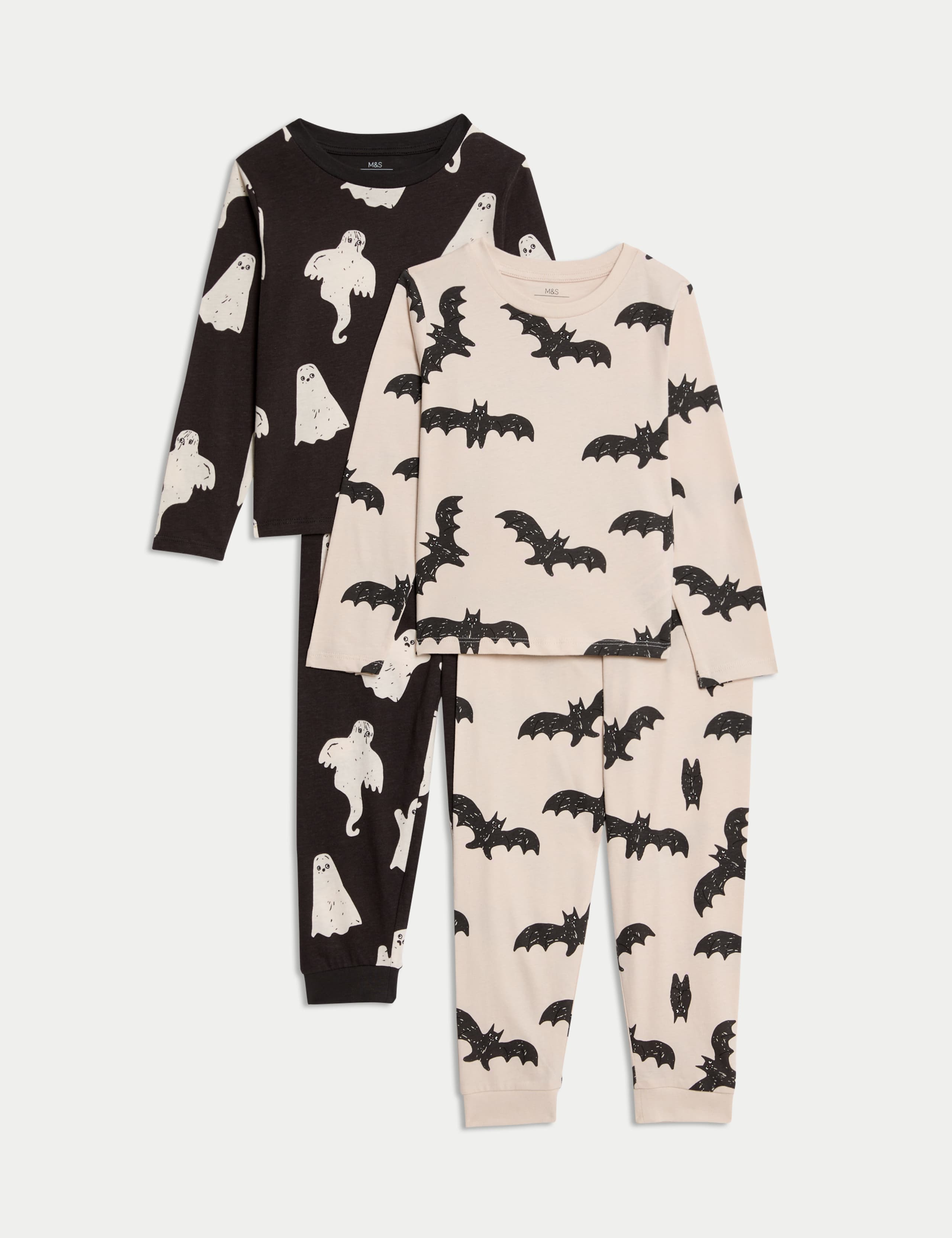 2pk Pure Cotton Halloween Pyjama Sets (1-10 Yrs) 1 of 1