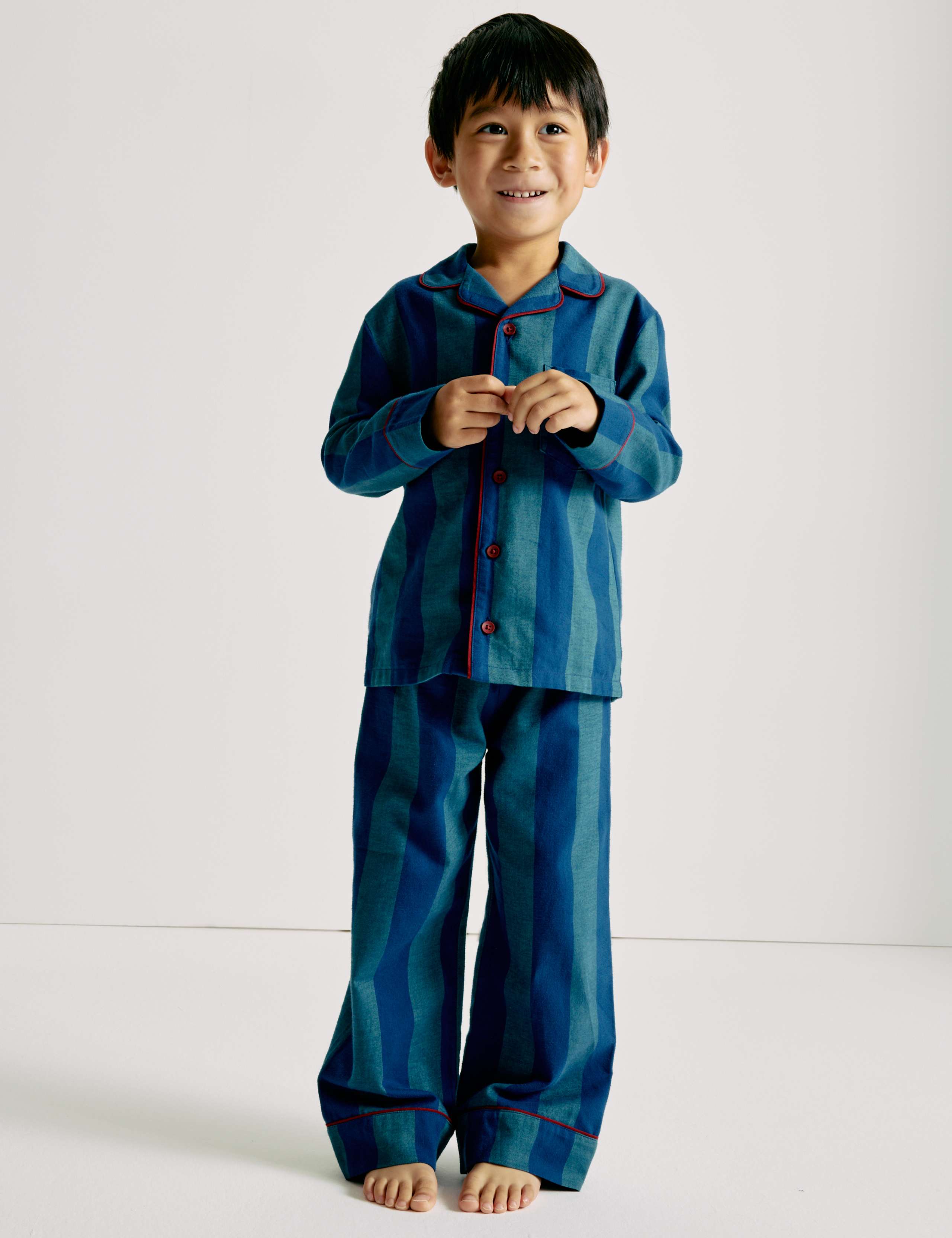 Pure Cotton Striped Pyjamas (12 Mths-10 Yrs) 5 of 6