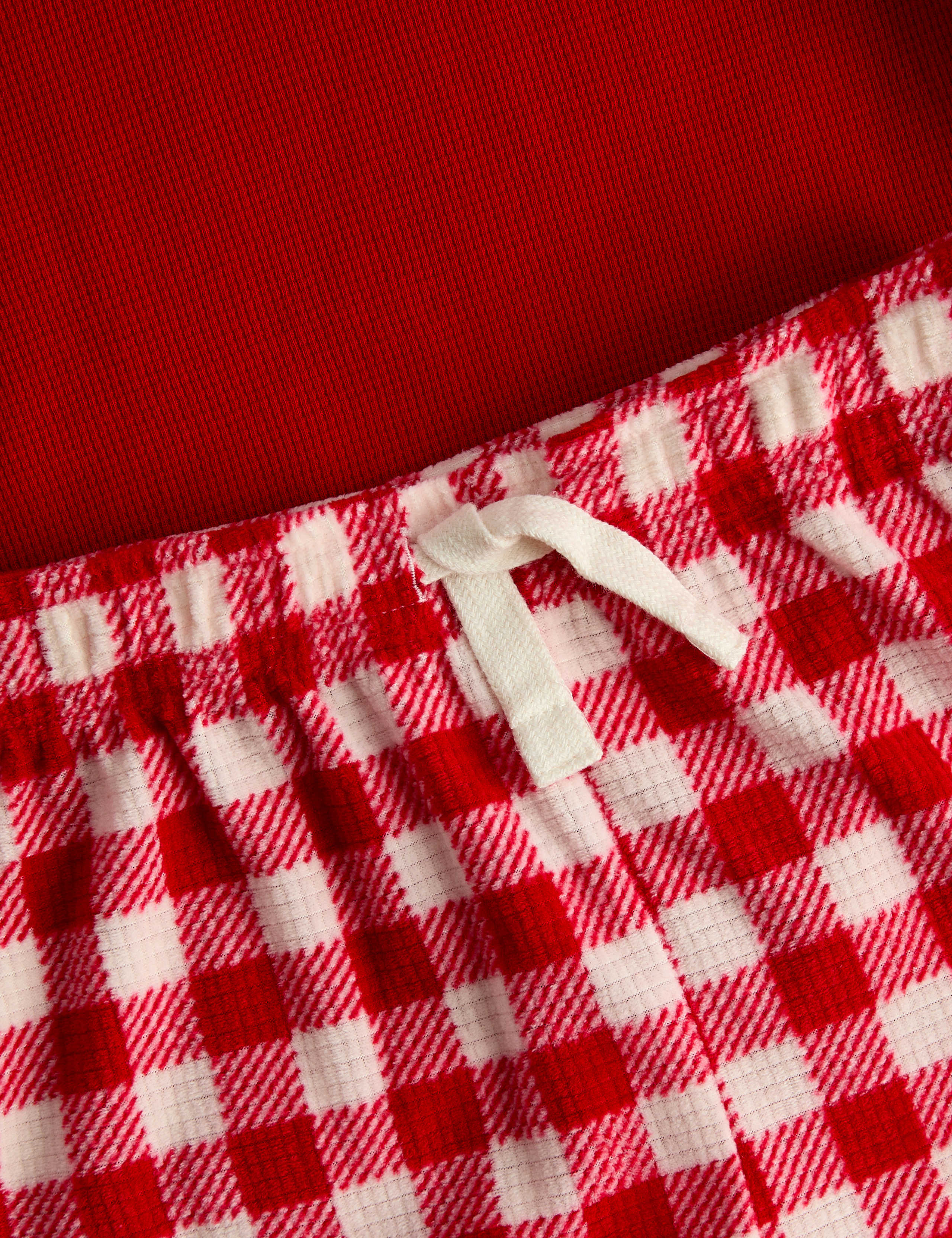 Fleece Christmas Car Gingham Pyjamas (1-8 Yrs) 2 of 3