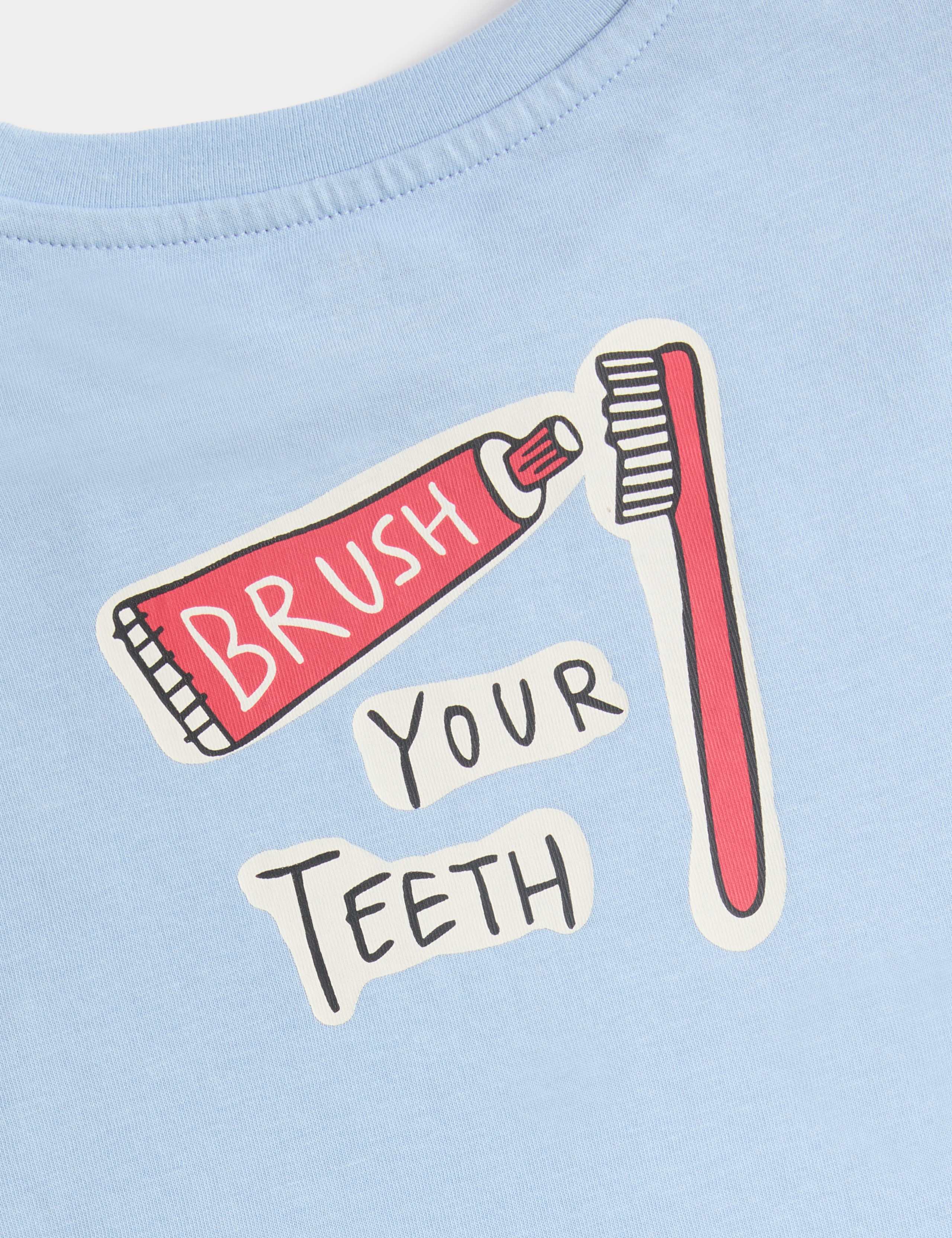 Pure Cotton Graphic Pyjama Set (12 Mths - 8 Yrs) 3 of 3