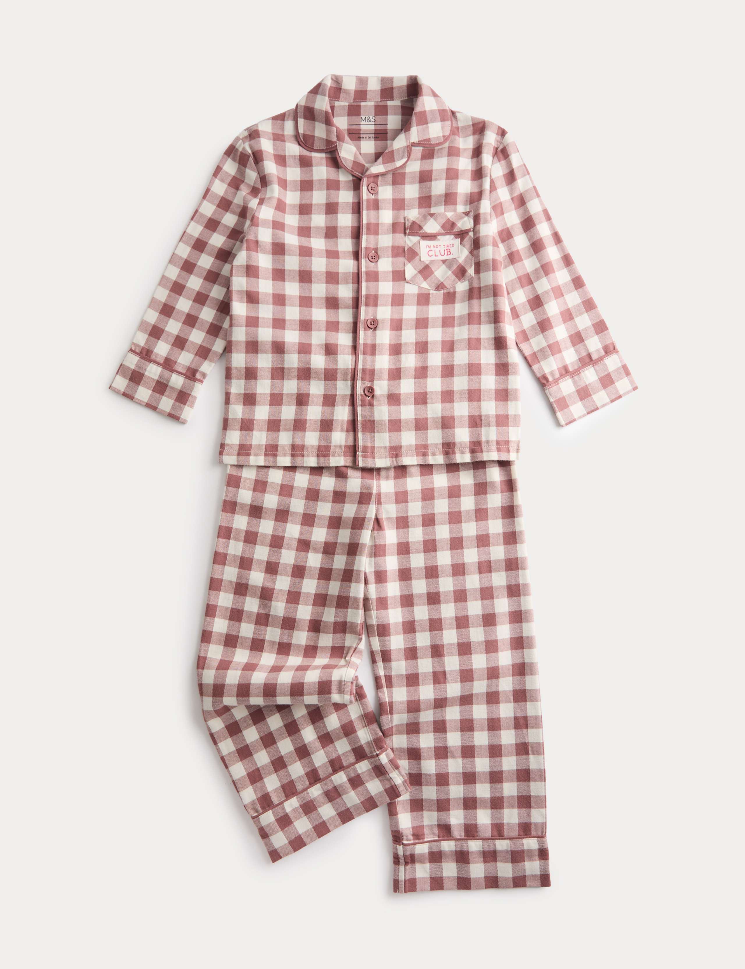 Pure Cotton Gingham Pyjamas (12 Mths - 16 Yrs) 1 of 2