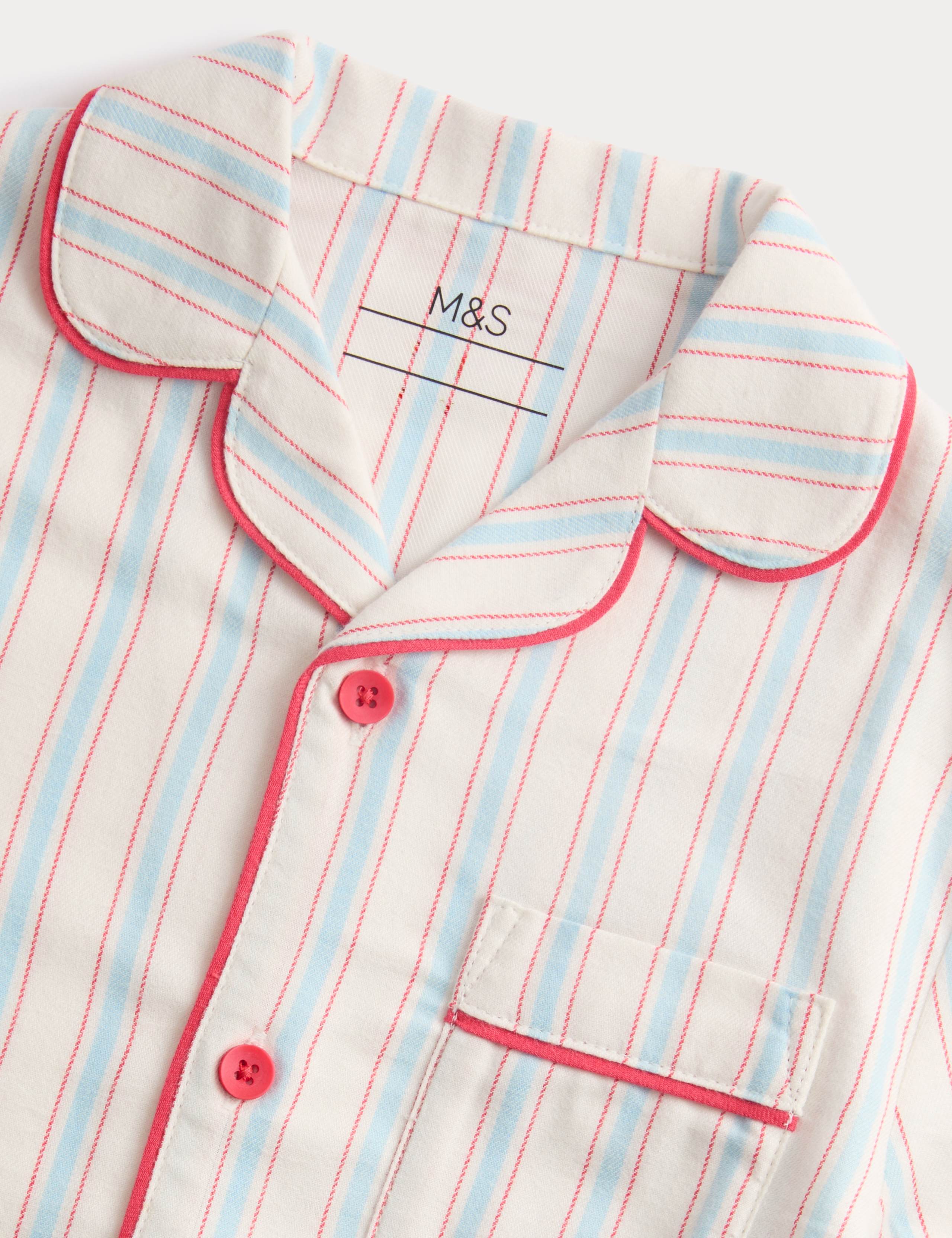 Pure Cotton Striped Pyjamas (9 Mths-8 Yrs) 3 of 5