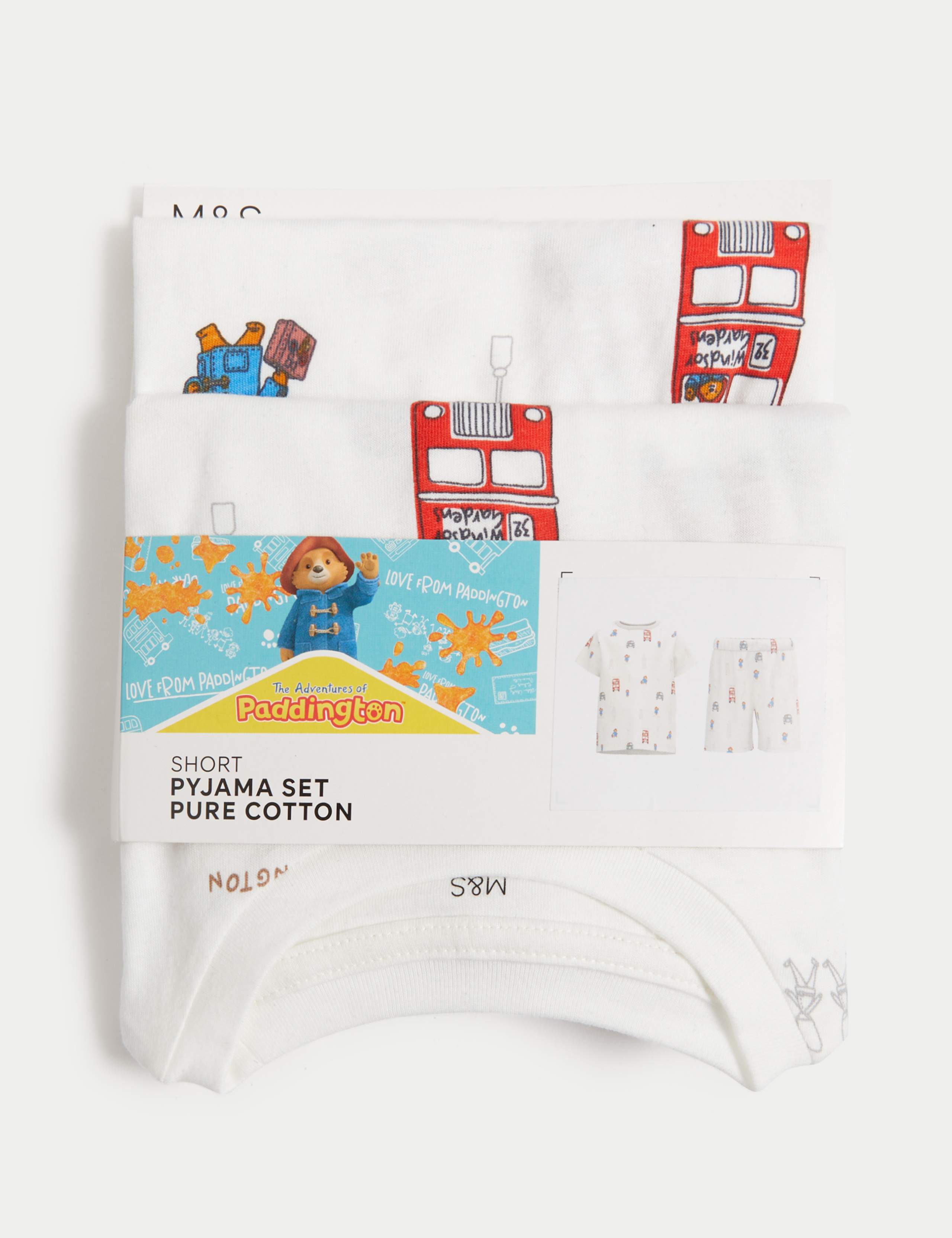 Pure Cotton Short Paddington™ Pyjamas (1-7 Yrs) 2 of 2