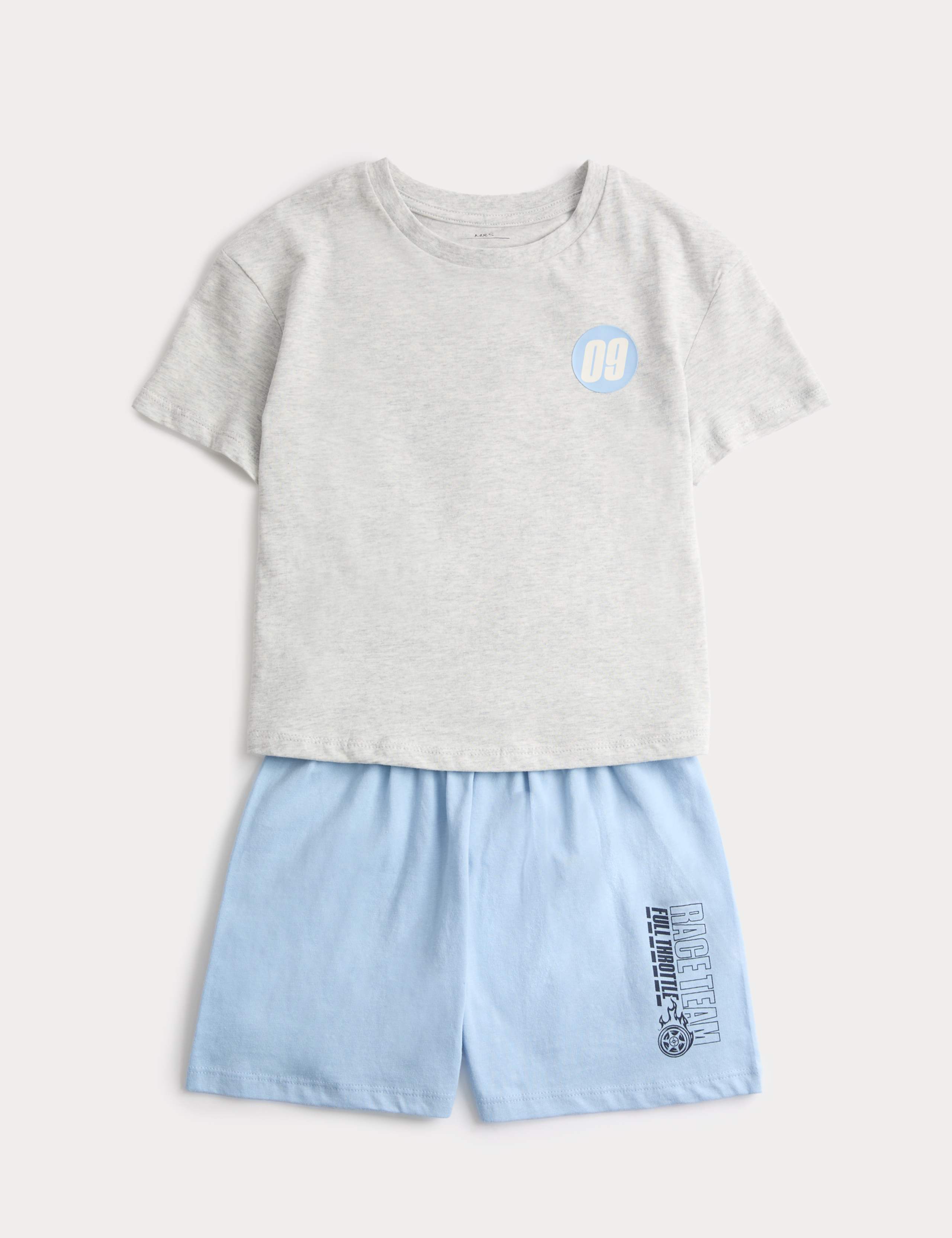 Pure Cotton Car Graphic Pyjamas (12 Mths - 8 Yrs) 1 of 3