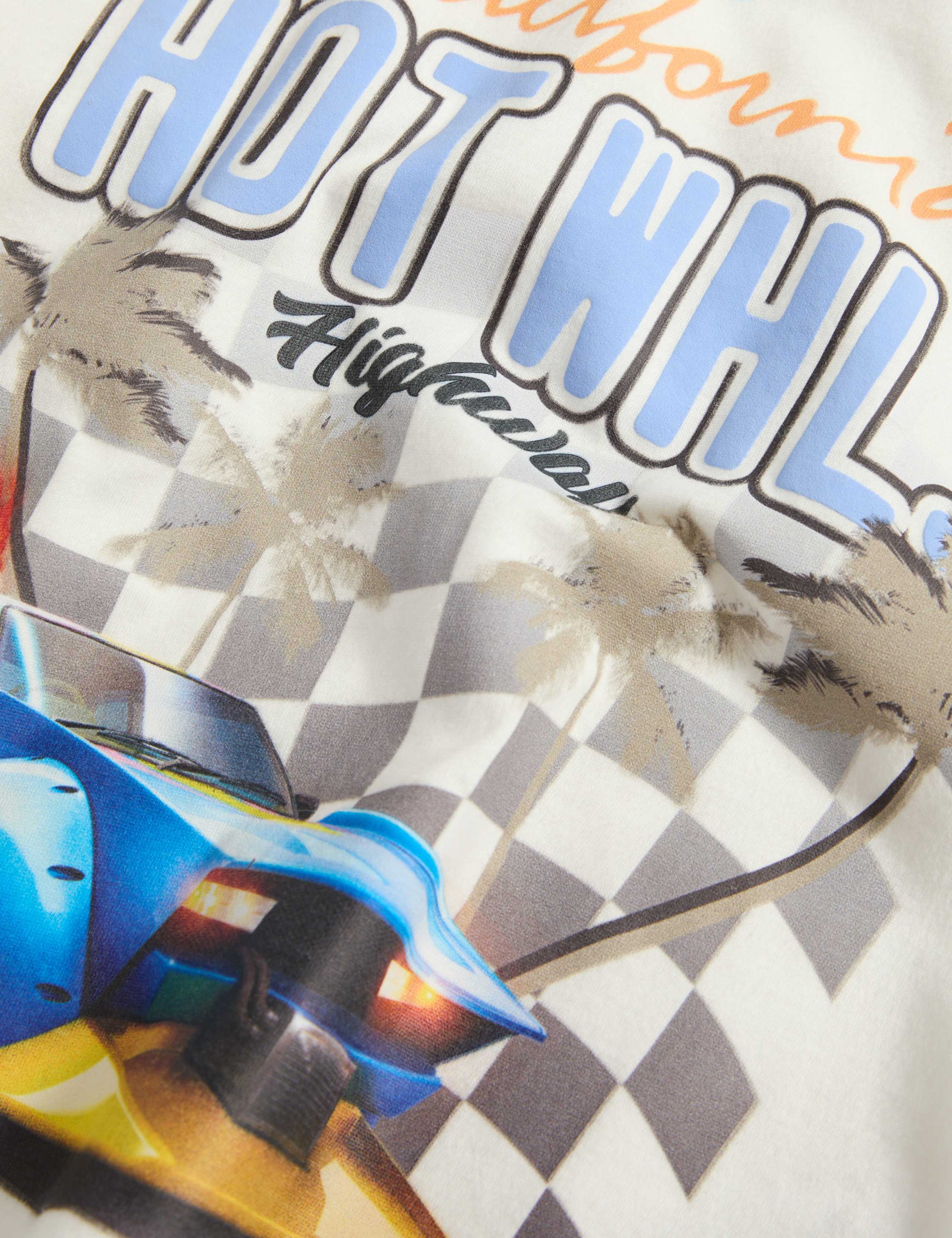 Pure Cotton Hot Wheels™ Pyjamas (2-8 Yrs) 2 of 2