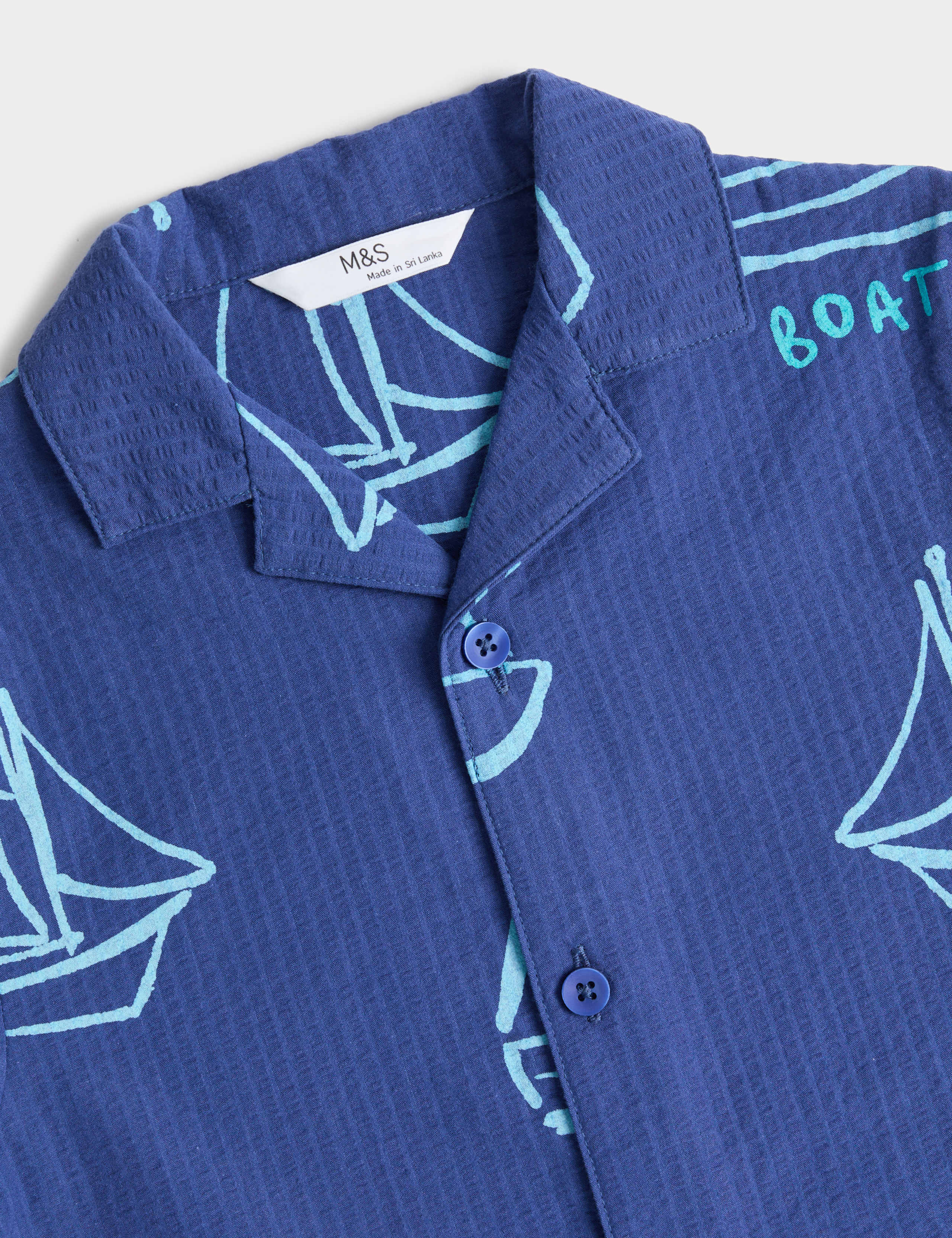 Boat Graphic Revere Short Pyjamas (1-8 Yrs) 2 of 3