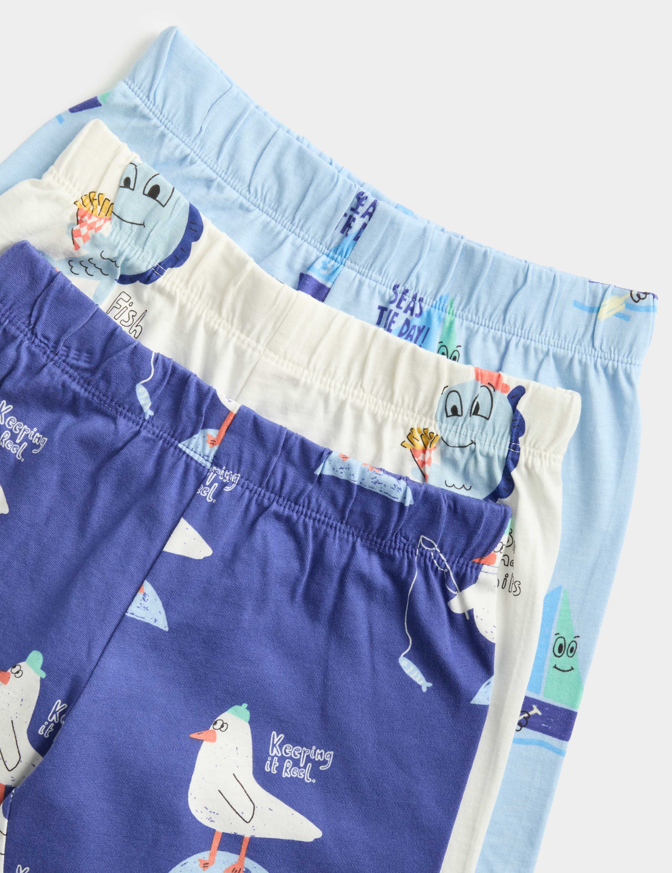 3 Pack Patterned Pyjama Sets (1-8 Yrs) 2 of 3
