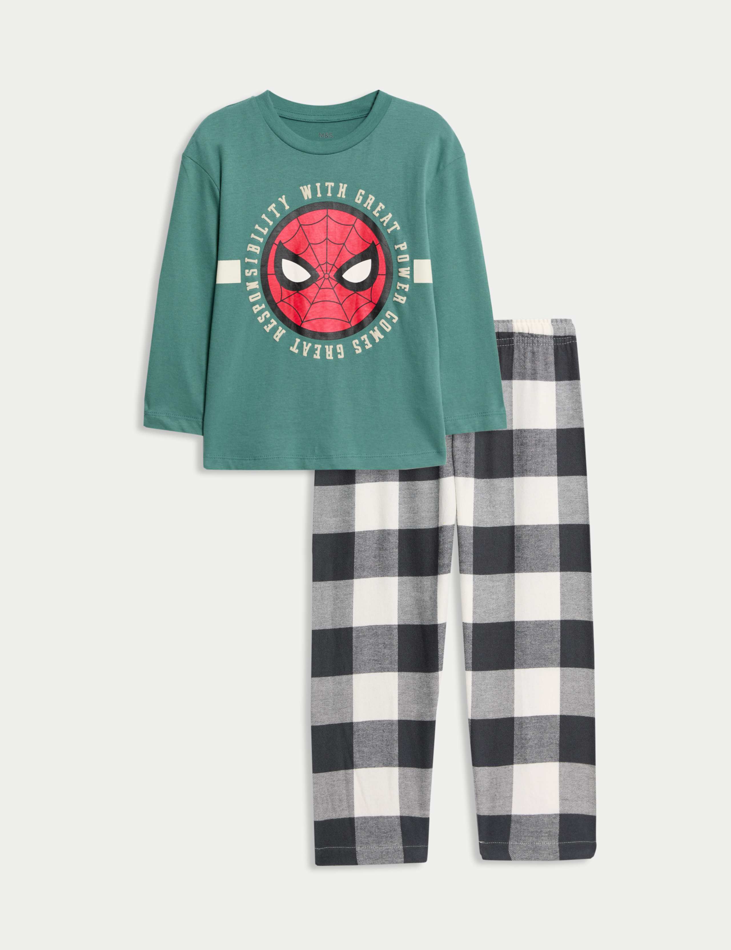 Pure Cotton Spider-Man™ Pyjamas (1-8 Yrs) 1 of 2