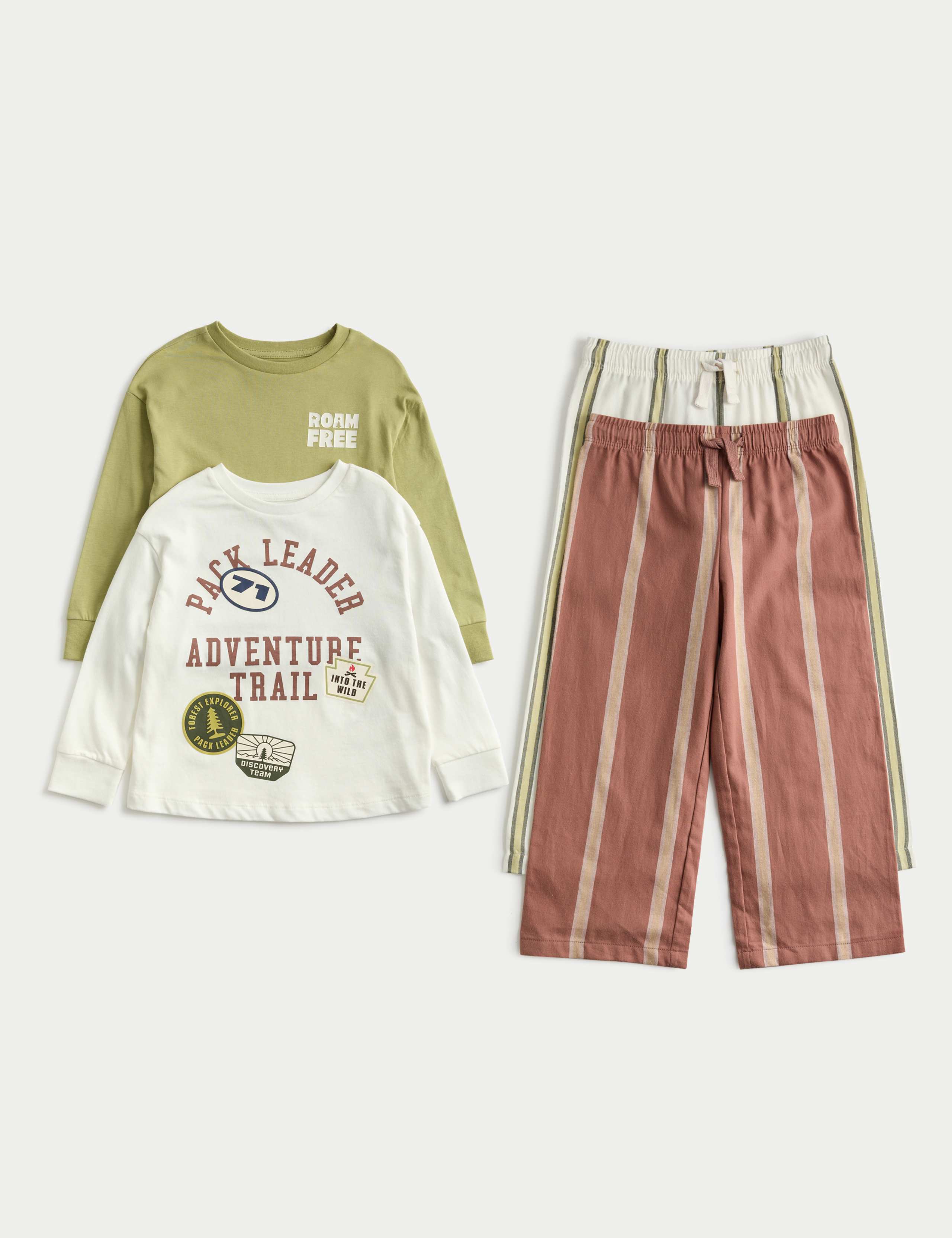2 Pack Pure Cotton Adventure Pyjama Sets (1-8 Yrs) 1 of 2