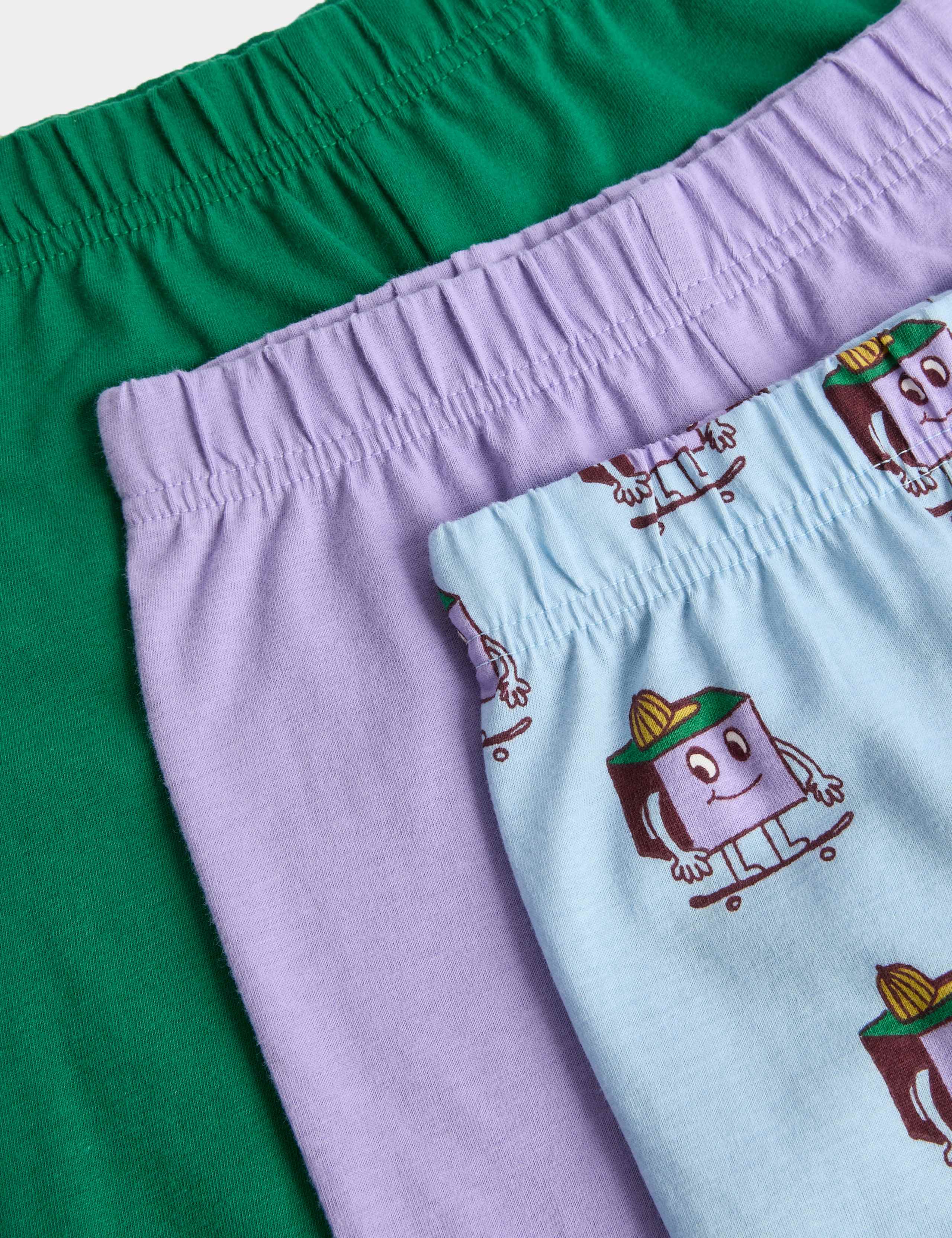 3 Pack Pure Cotton Pyjama Sets (1-8 Yrs) 3 of 3
