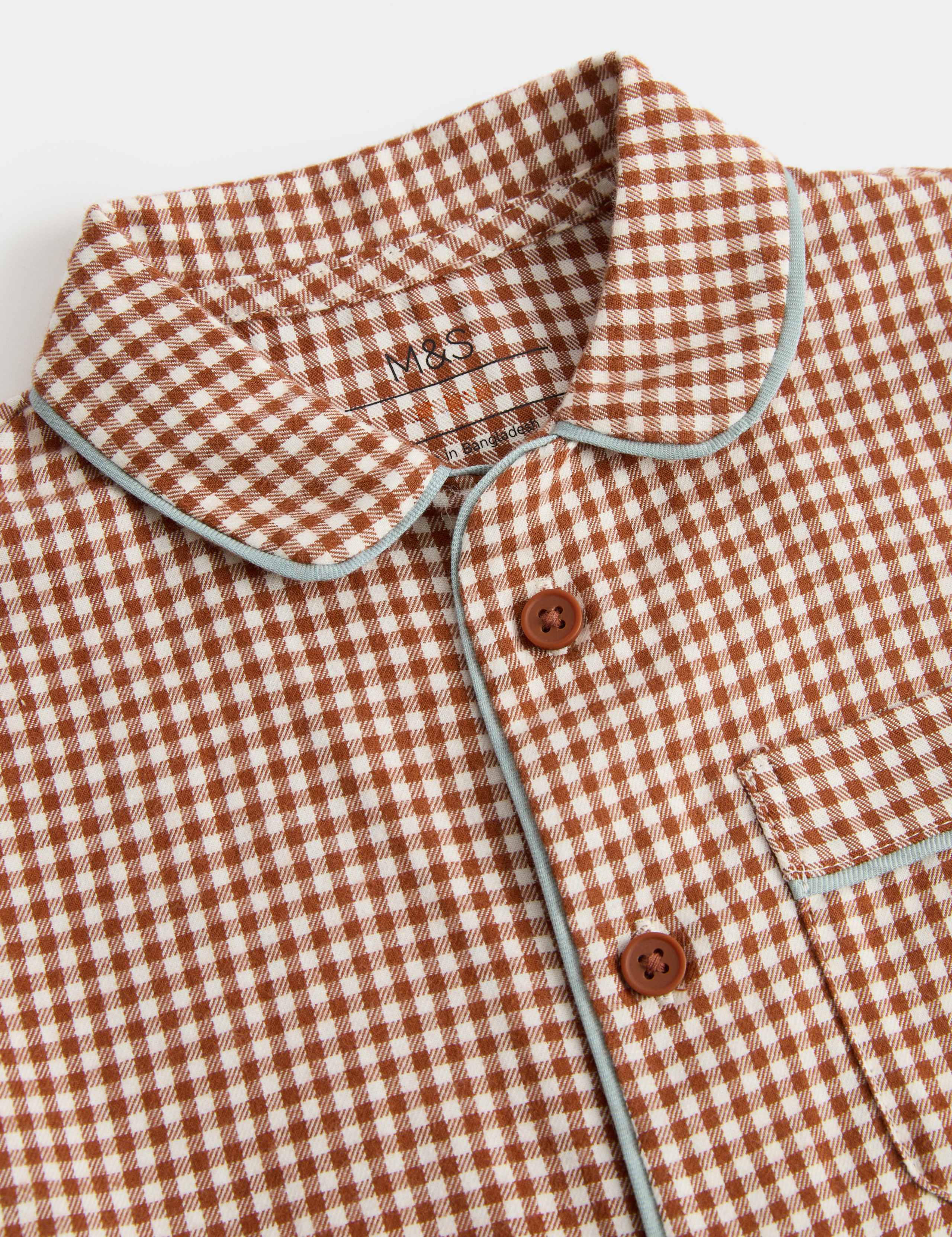 Kids' Checked Revere Pyjamas (9 Mths - 8 Yrs) 2 of 3