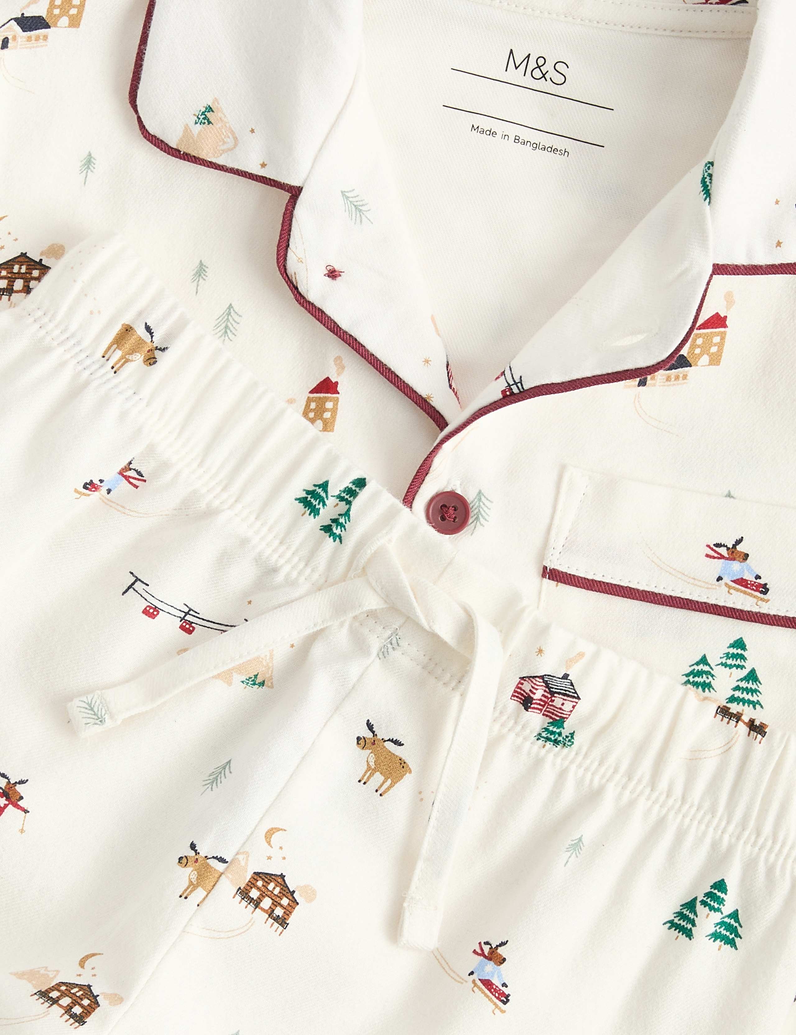 Pure Cotton Christmas Pyjama Set 3 of 3