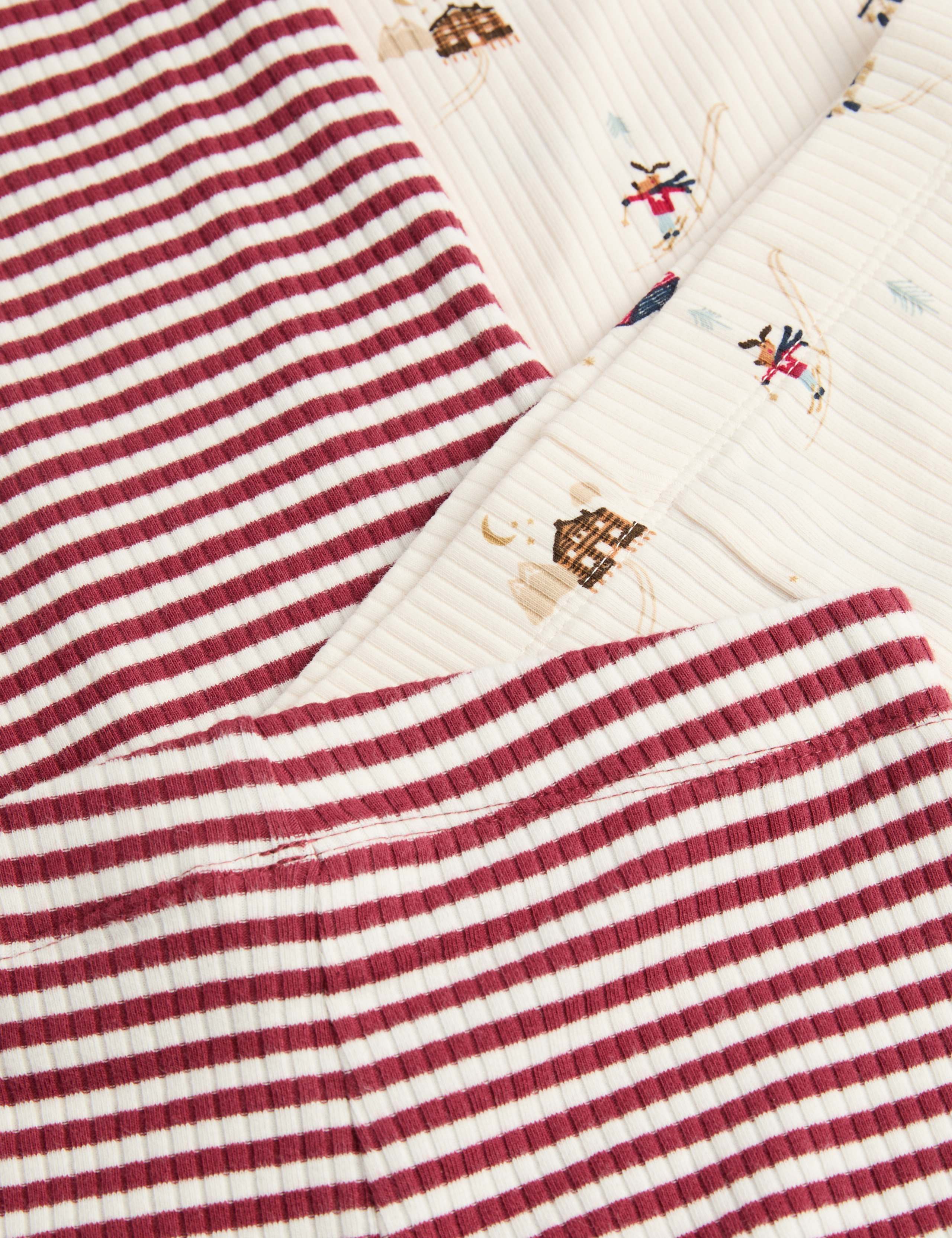 2 Pack Cotton Rich Striped Pyjama Set 3 of 3