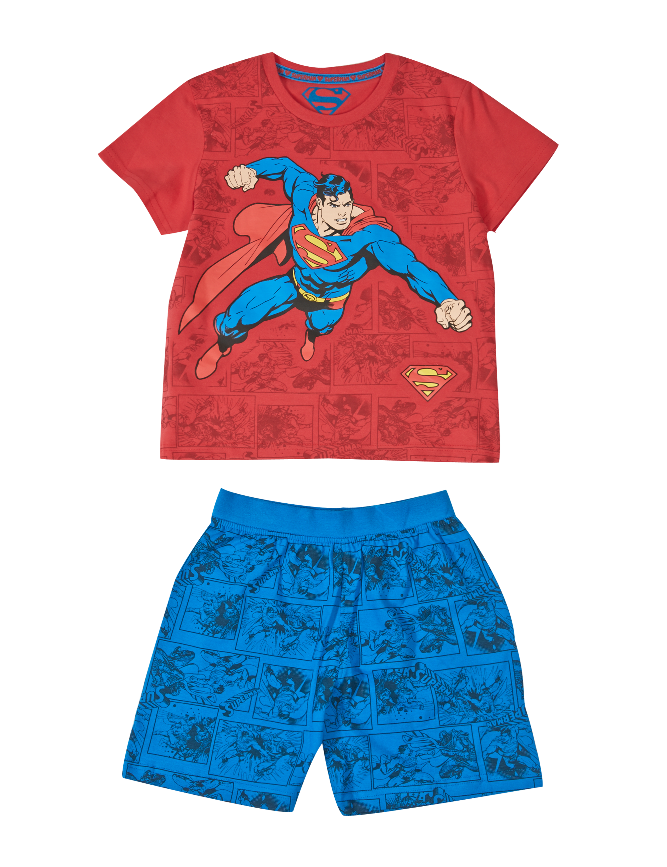 Pure Cotton Superman™ Short Pyjamas (1-10 Years) 2 of 3