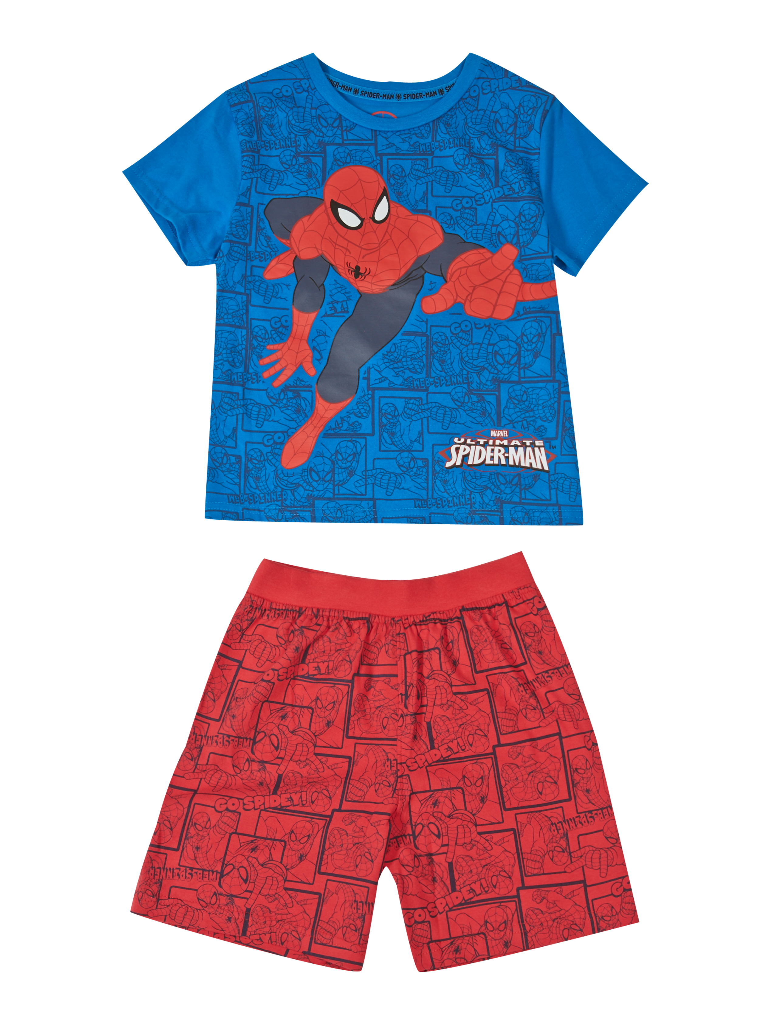 Pure Cotton Spider-Man™ Short Pyjamas (1-10 Years) 2 of 3