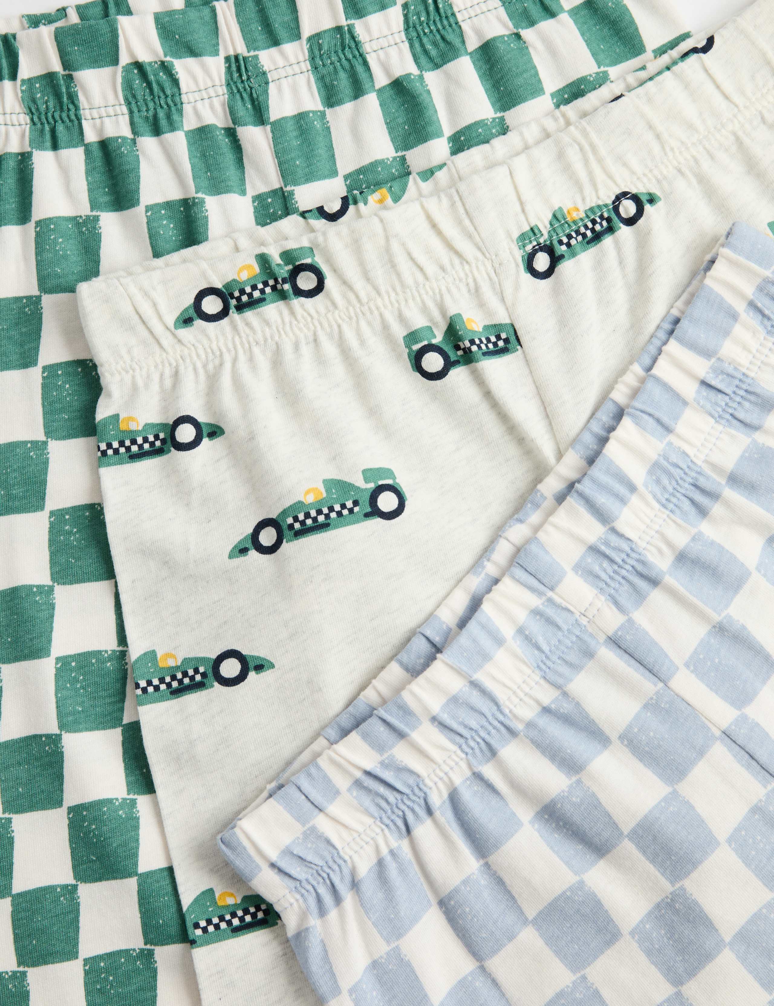 3 Pack Pure Cotton Transport Pyjama Sets (12 Mths-8 Yrs) 3 of 3