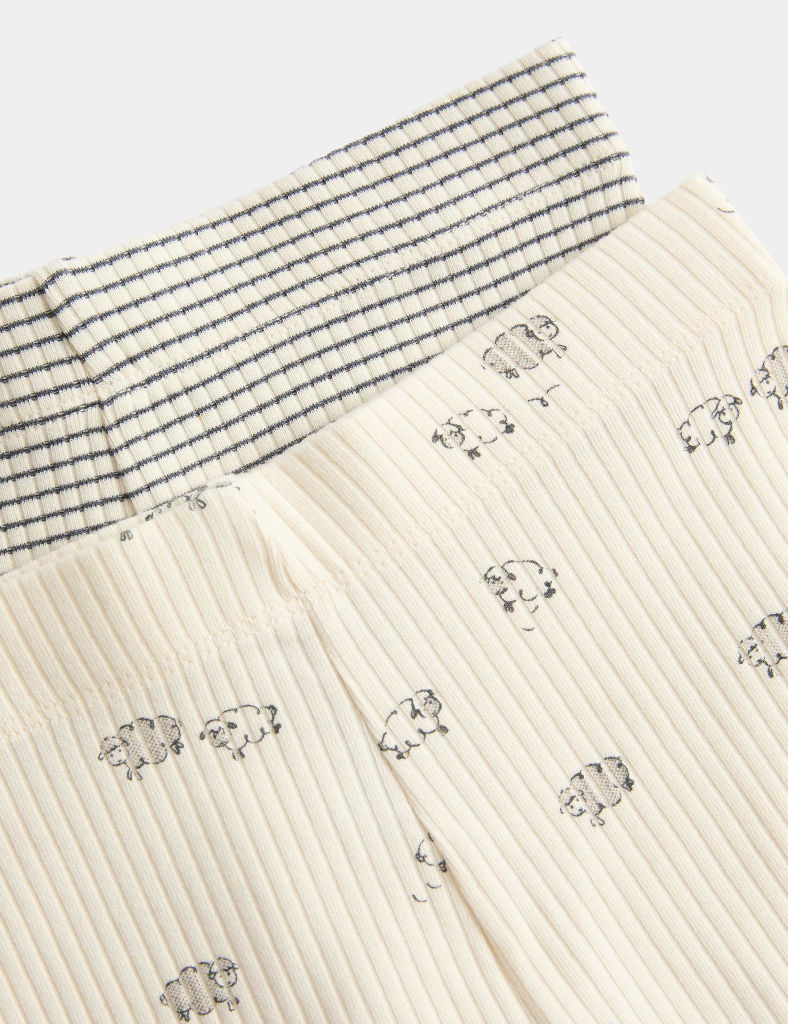 2 Pack Cotton Rich Patterned Pyjama Set 3 of 3