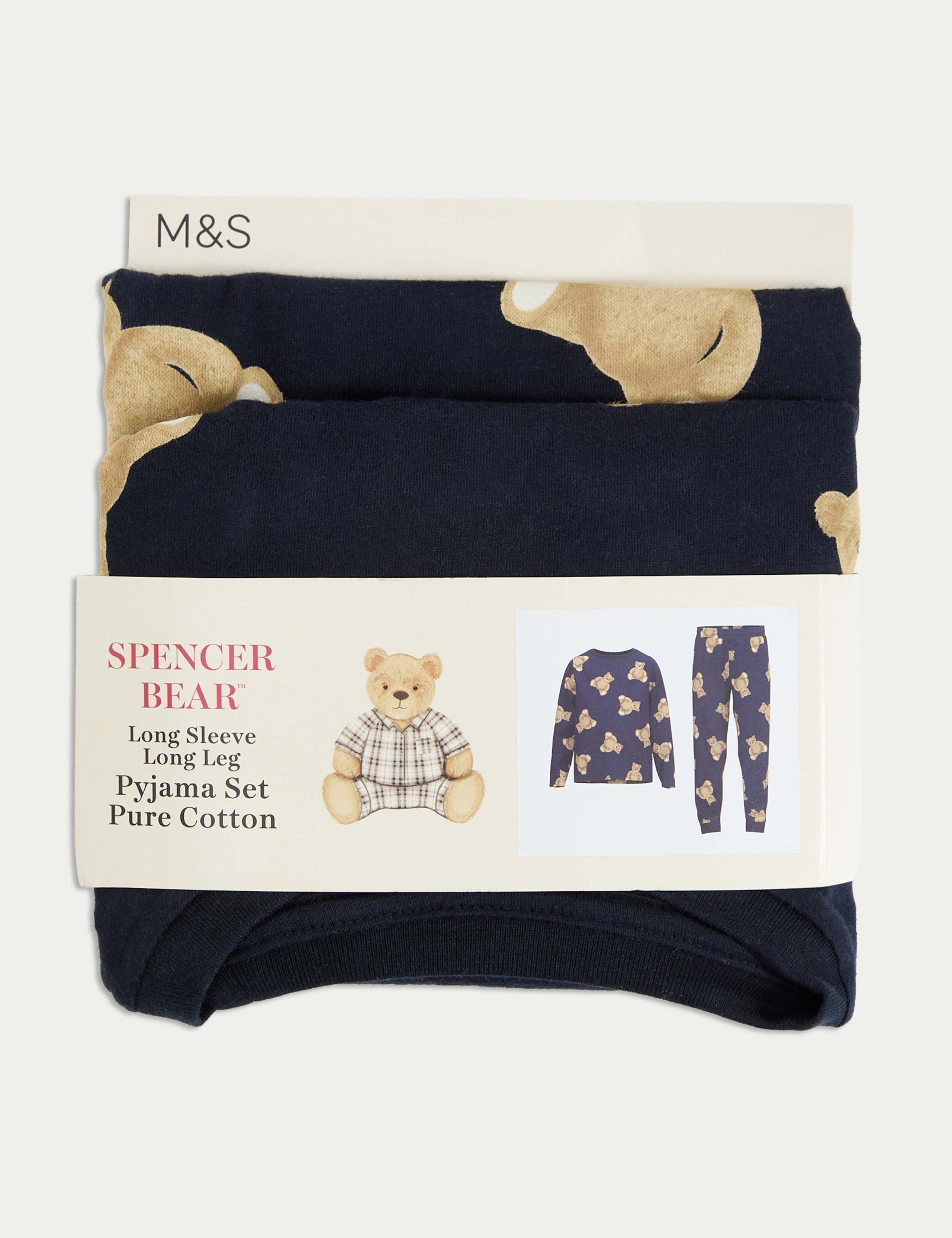 Pure Cotton Spencer Bear™ Pyjamas (1-16 Yrs) 2 of 2