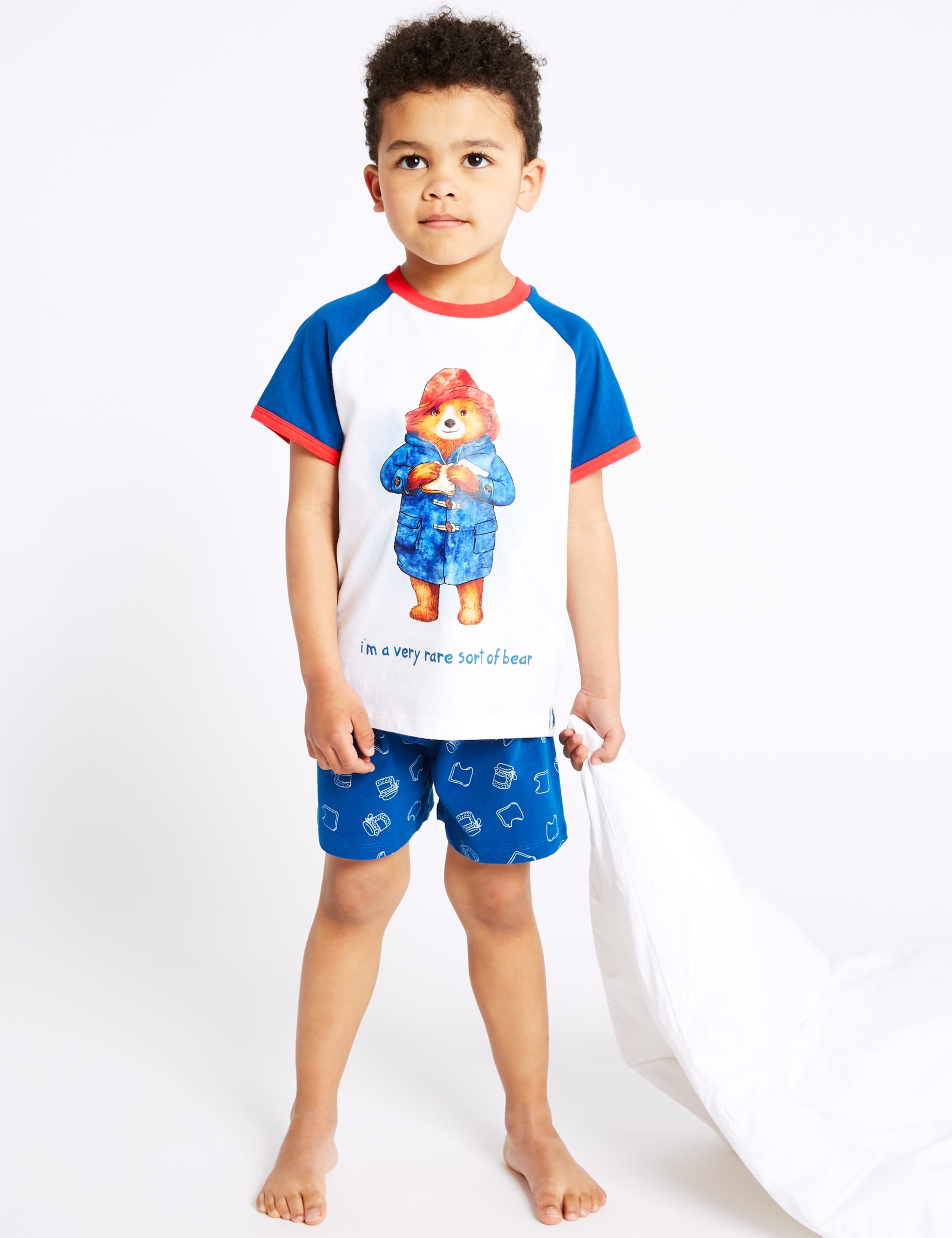 Paddington™ Pure Cotton Short Pyjamas (1-7 Years) 1 of 3