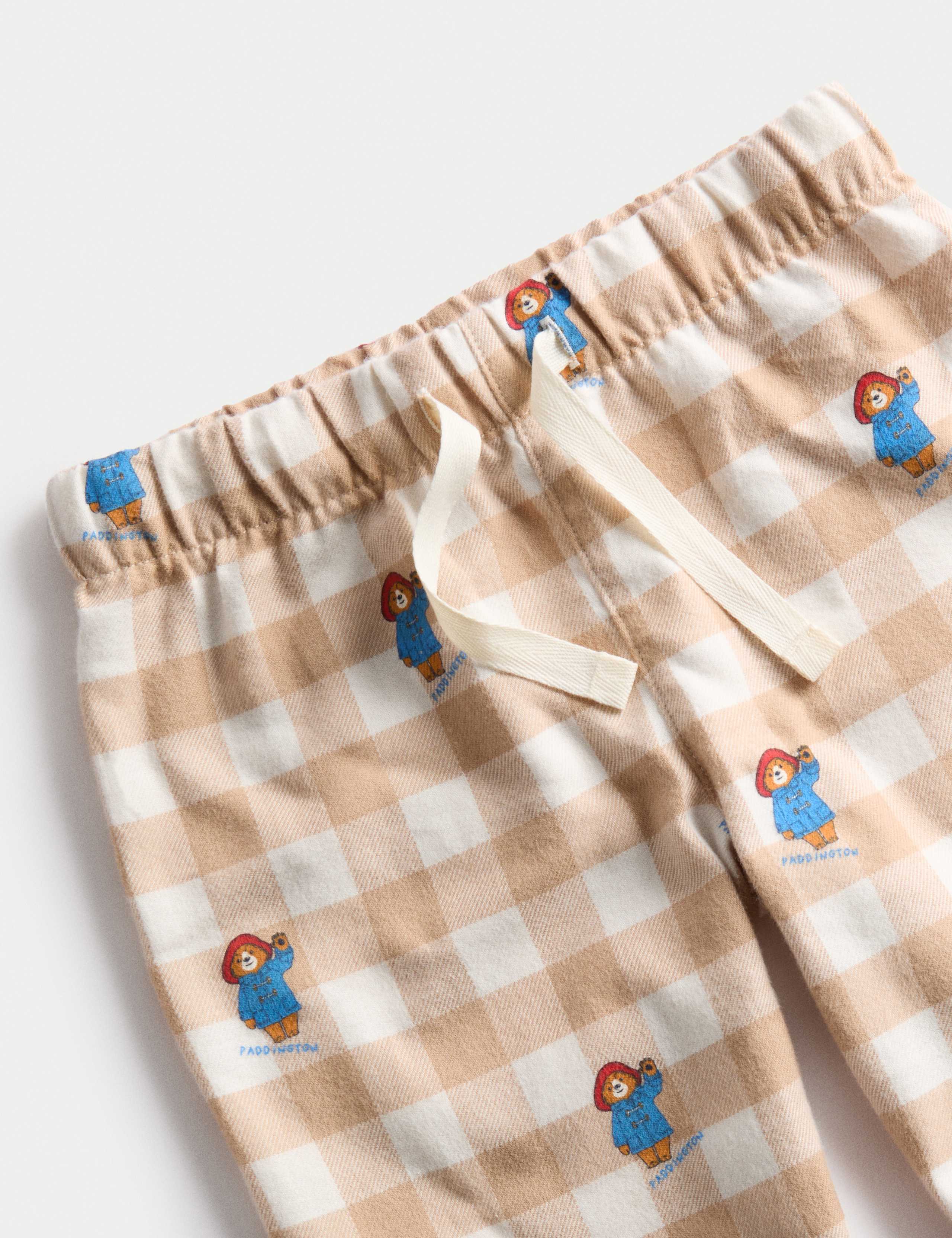 Pure Cotton Checked Paddington™ Pyjamas (1-8 Yrs) 2 of 2