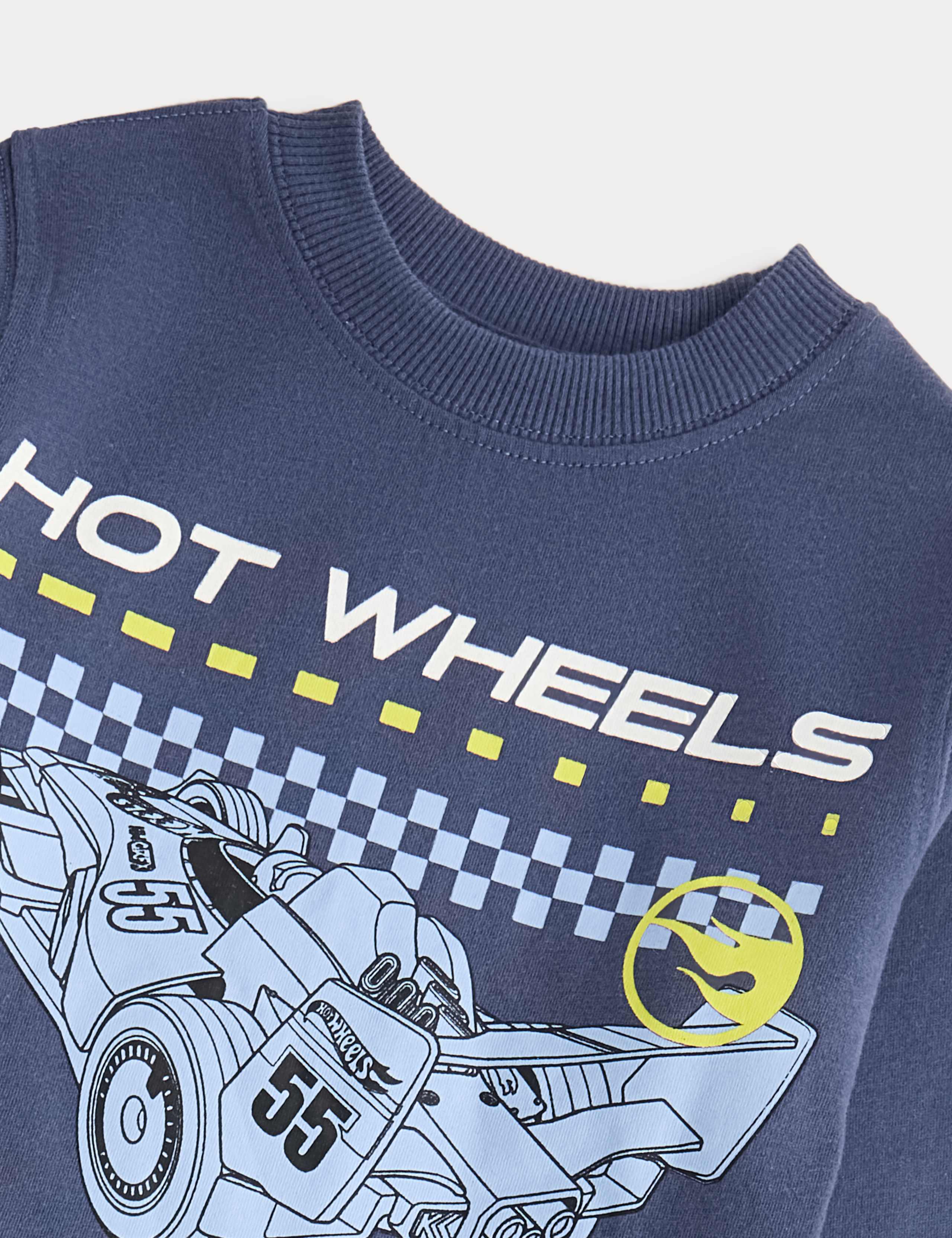 Pure Cotton Hot Wheels™ Pyjamas (1-8 Yrs) 2 of 3