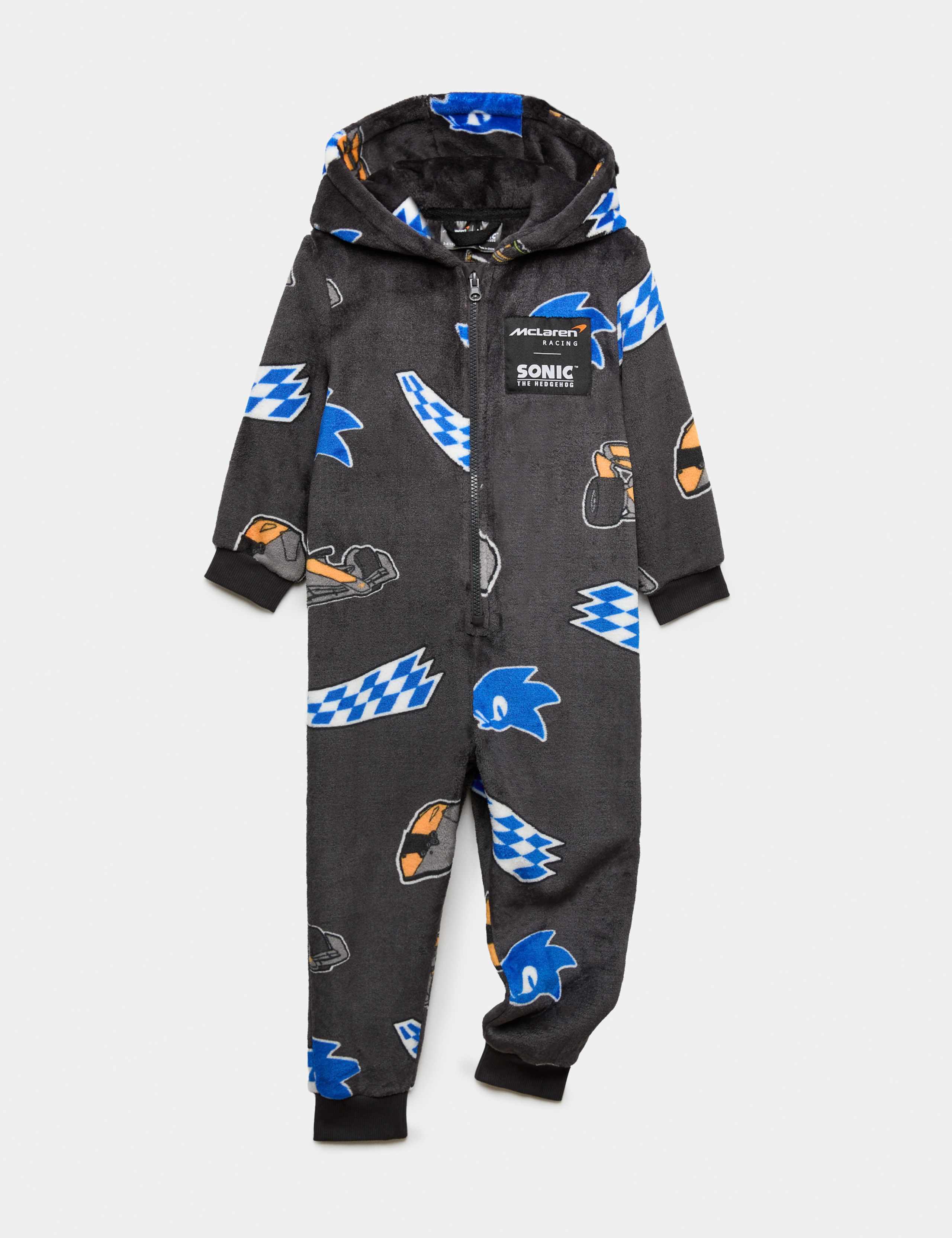 Fleece McLaren™ X Sonic Onesie (3-8 Yrs) 1 of 1