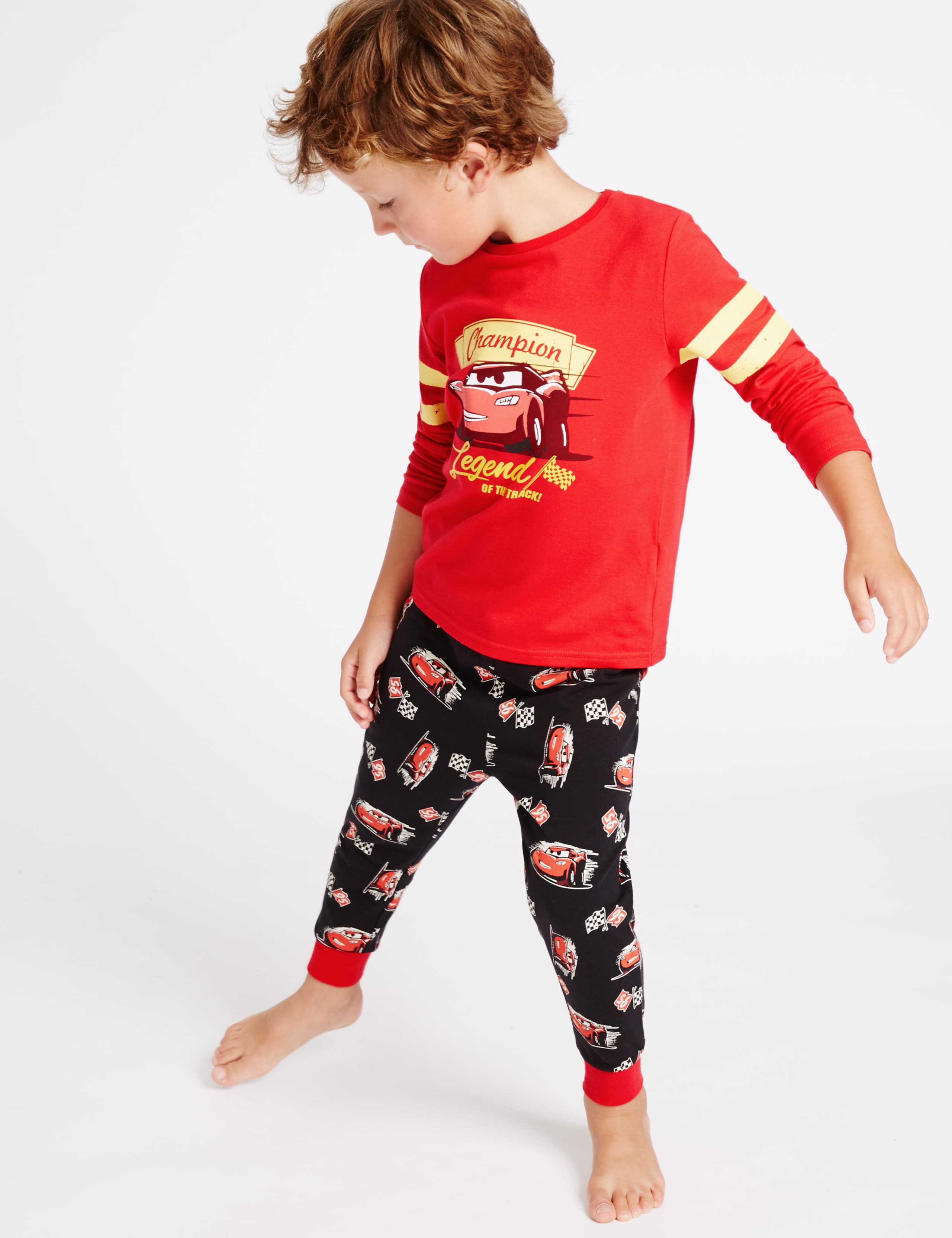 Disney Cars™ Cotton Pyjamas with Stretch (1-8 Years) 1 of 6