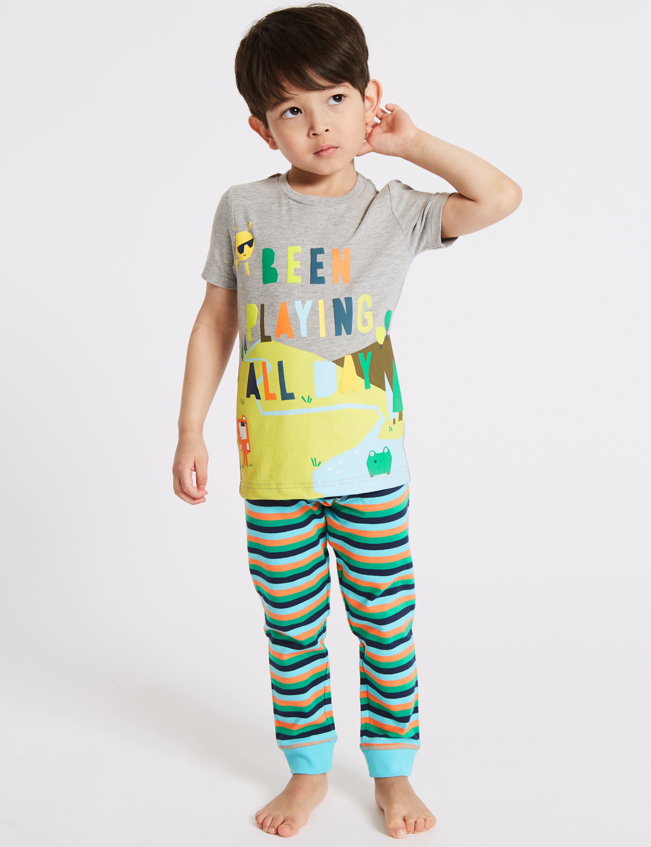 2 Pack Printed Pyjamas (1-7 Years) 3 of 7