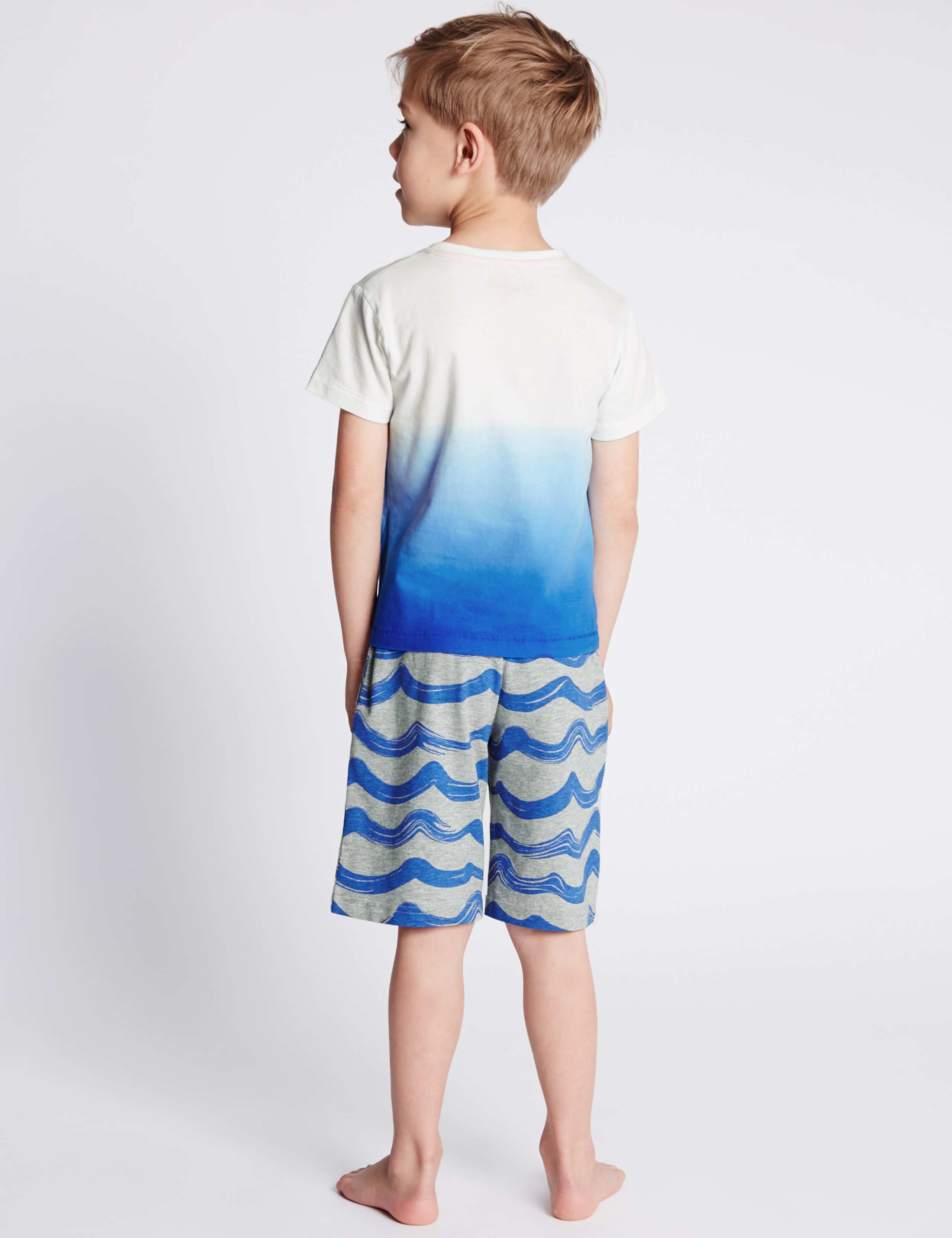 Cotton Rich Stay Soft Pirate Ship Print Short Pyjamas (1-8 Years) 3 of 4