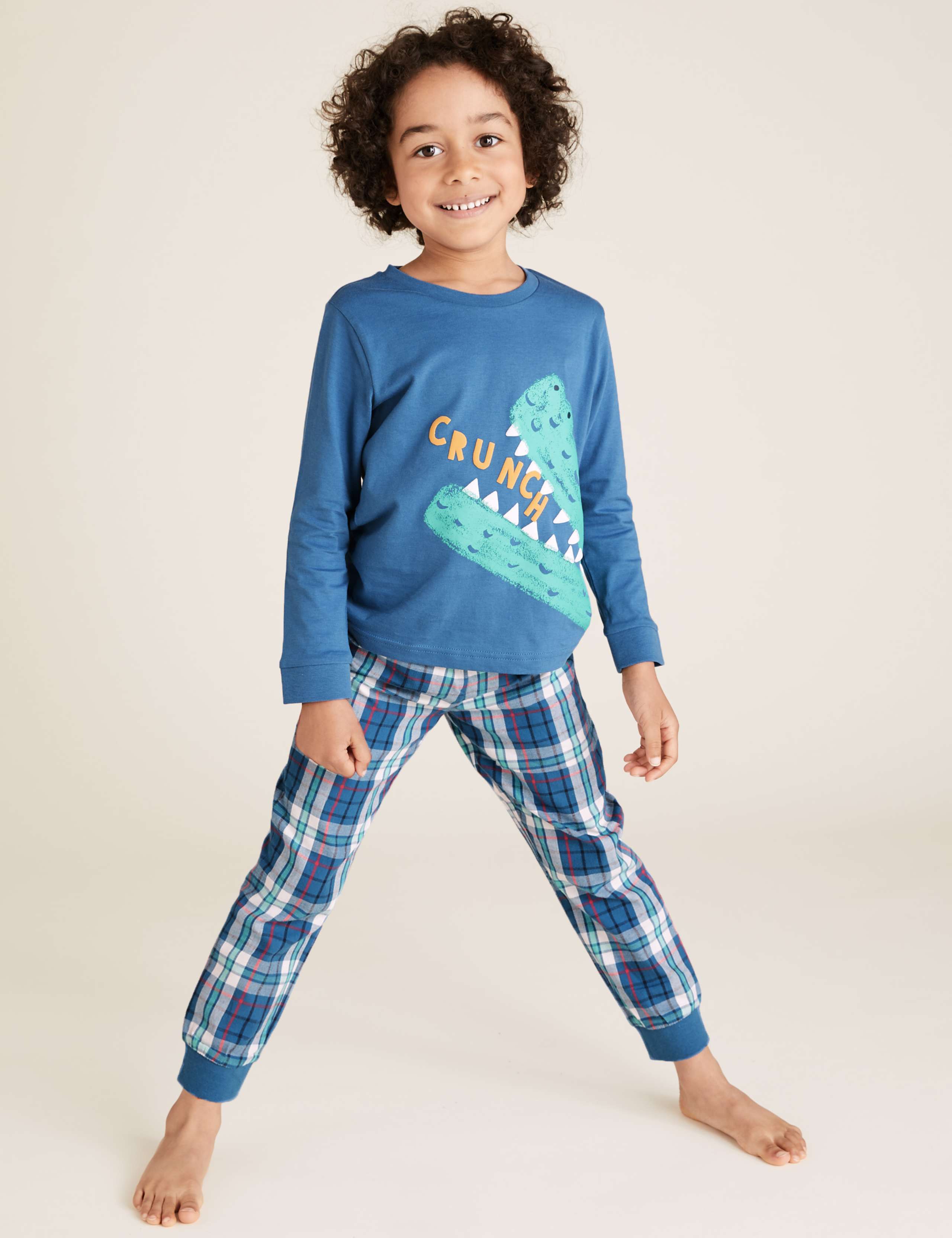 2pk Cotton Animal Slogan Pyjama Sets (1-7 Yrs) 2 of 5