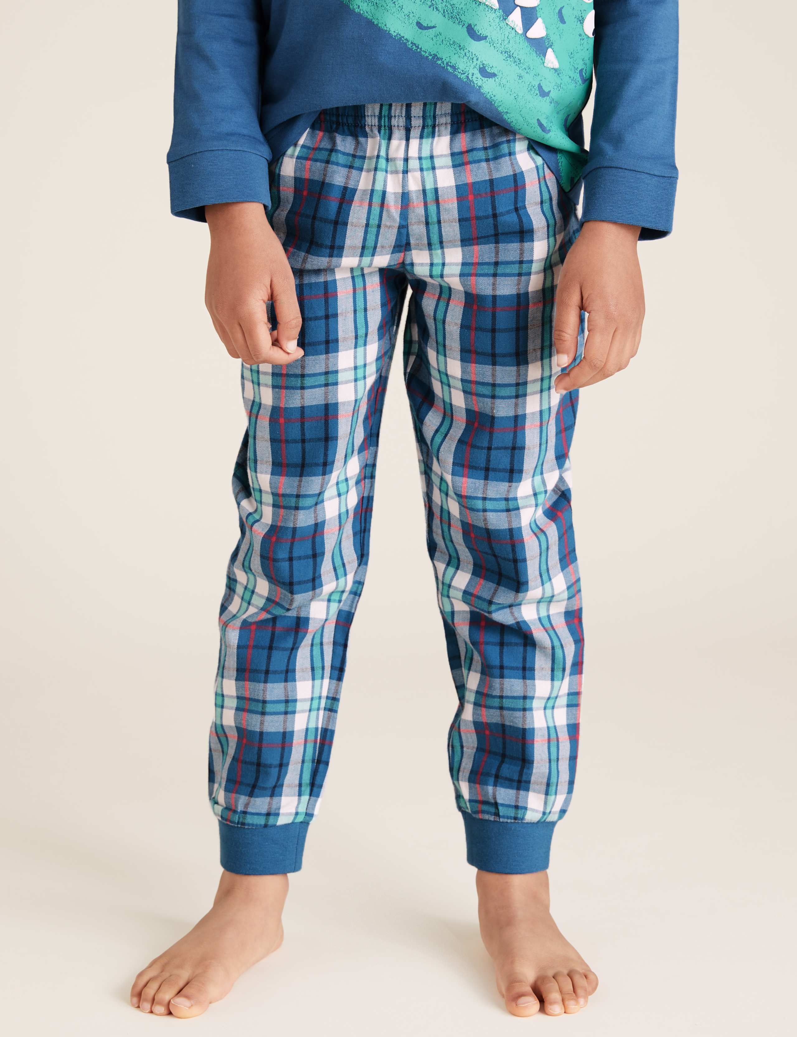 2pk Cotton Animal Slogan Pyjama Sets (1-7 Yrs) 5 of 5
