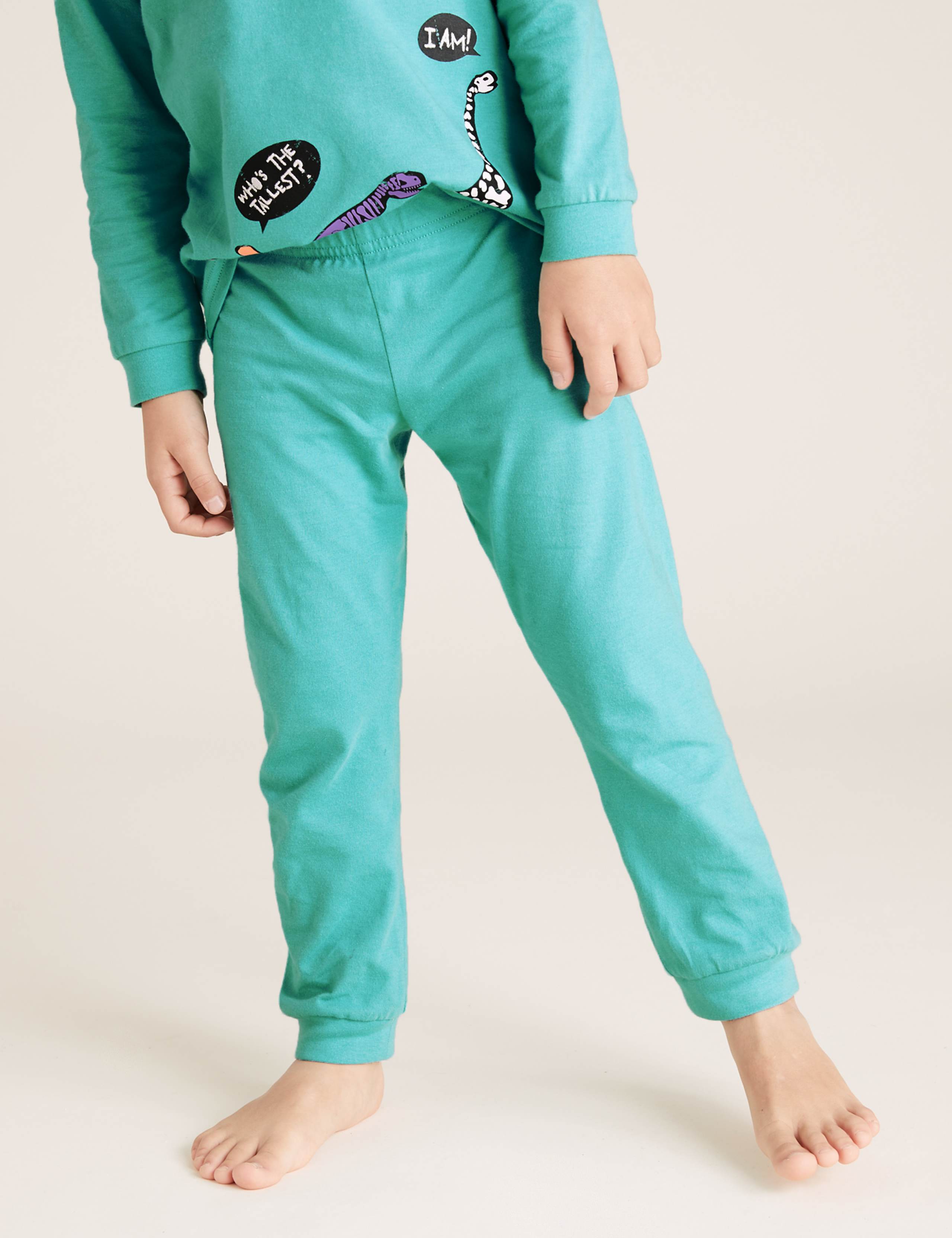 2pk Pure Cotton Dinosaur Pyjama Set (1-7 Yrs) 5 of 5
