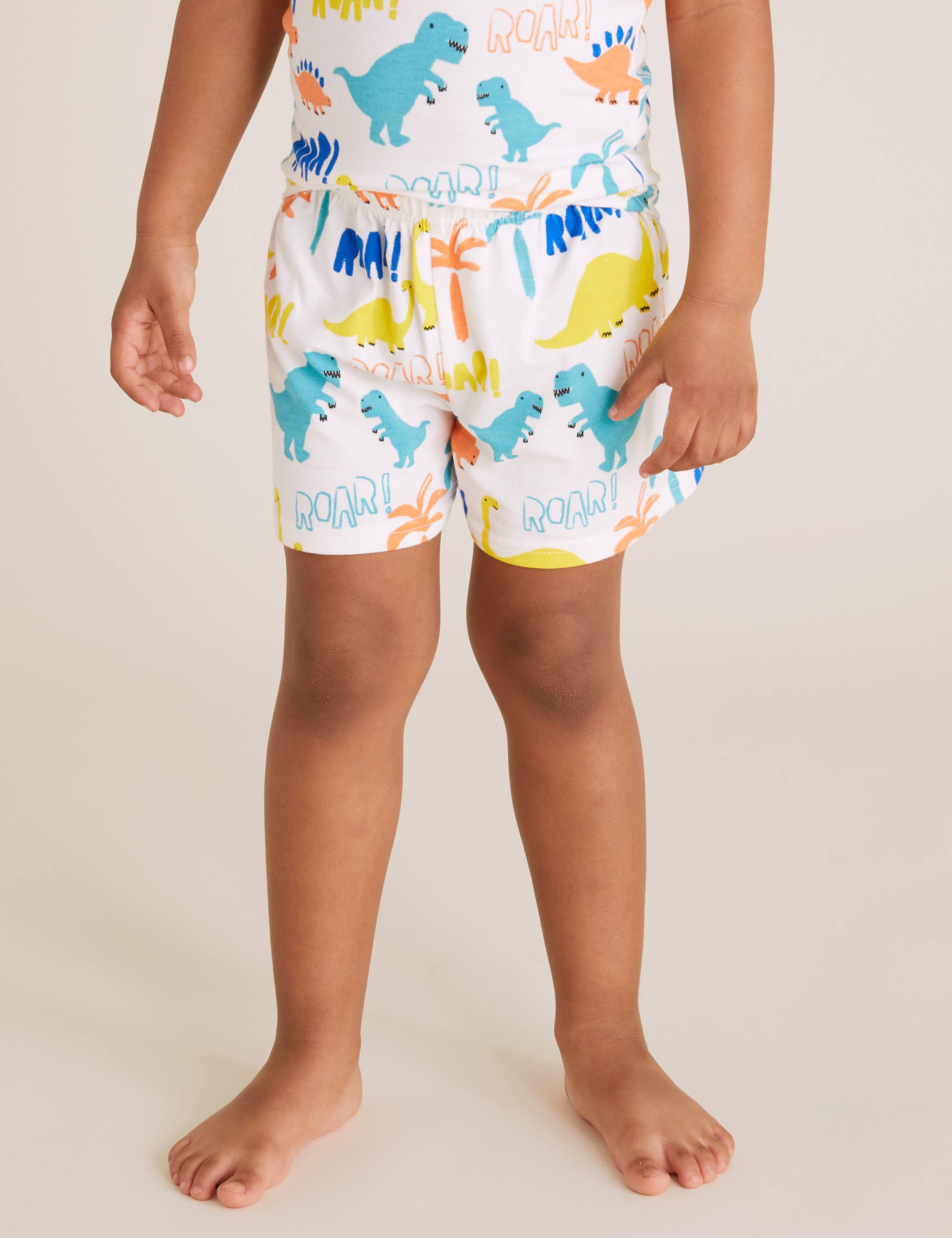 Cotton Dinosaur Short Pyjama Set (1-7 Yrs) 4 of 4