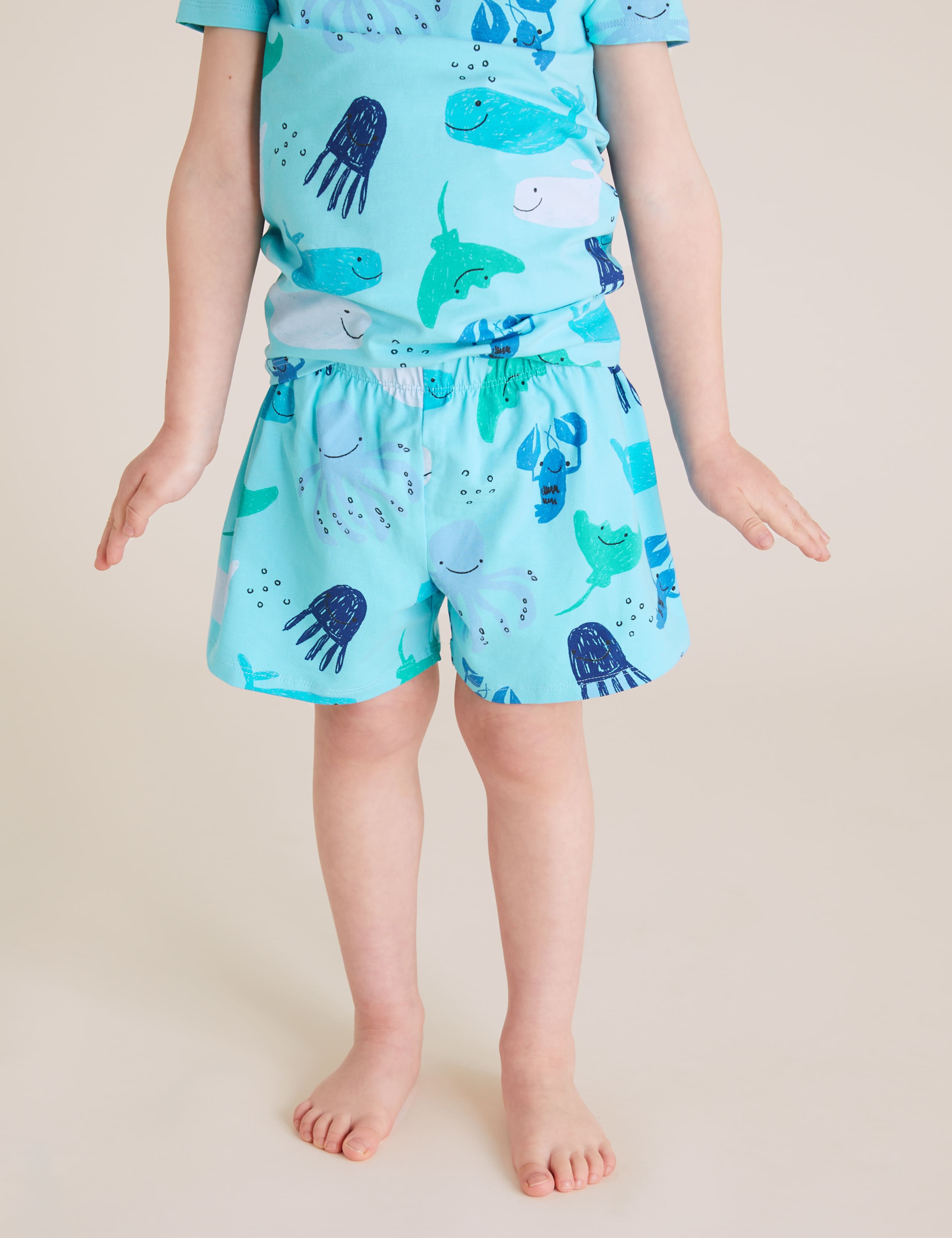 Cotton Sea Life Short Pyjamas (1-7 Yrs) 4 of 4