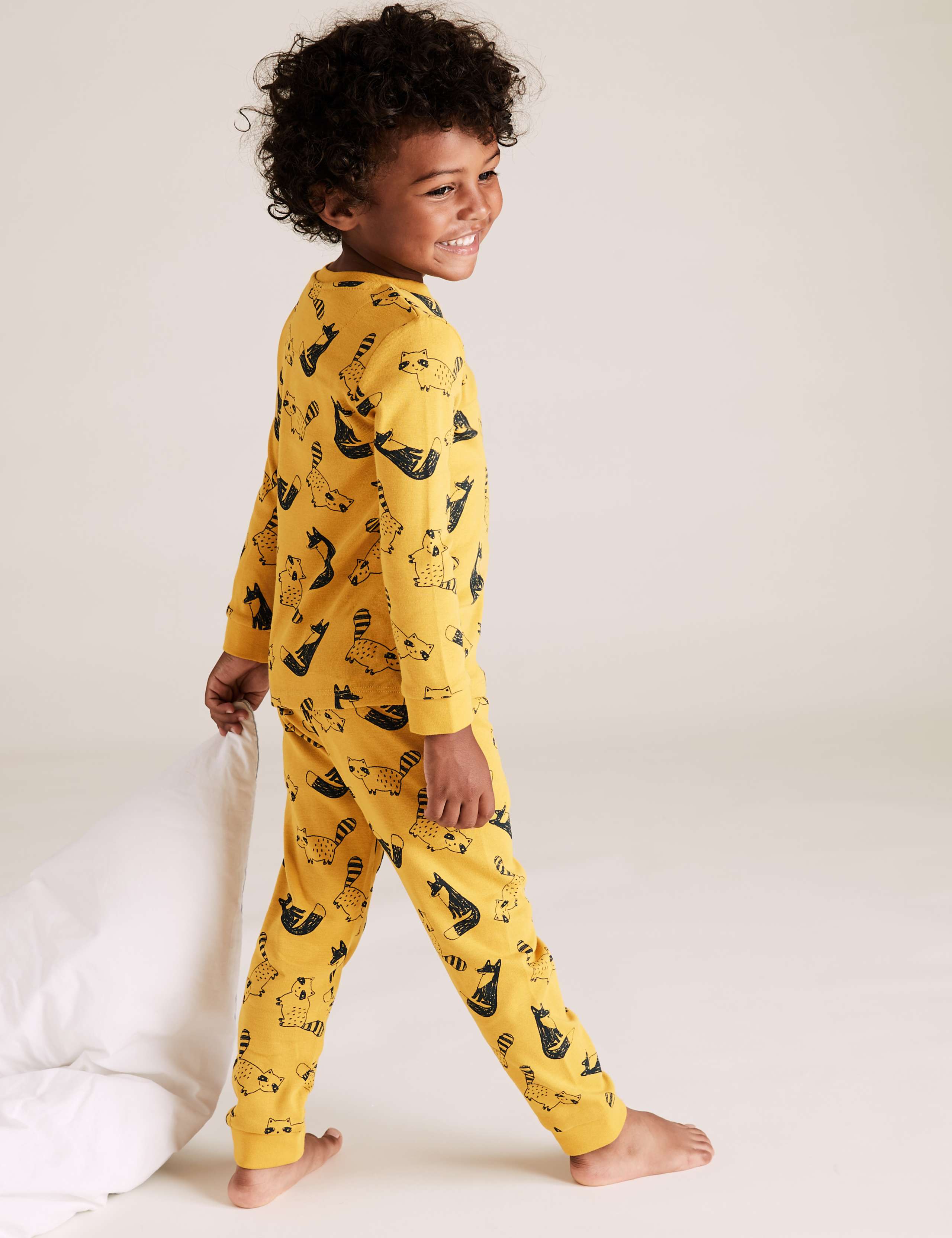 3 Pack Cotton Fox & Racoon Pyjama Sets (1-7 Yrs) 5 of 6