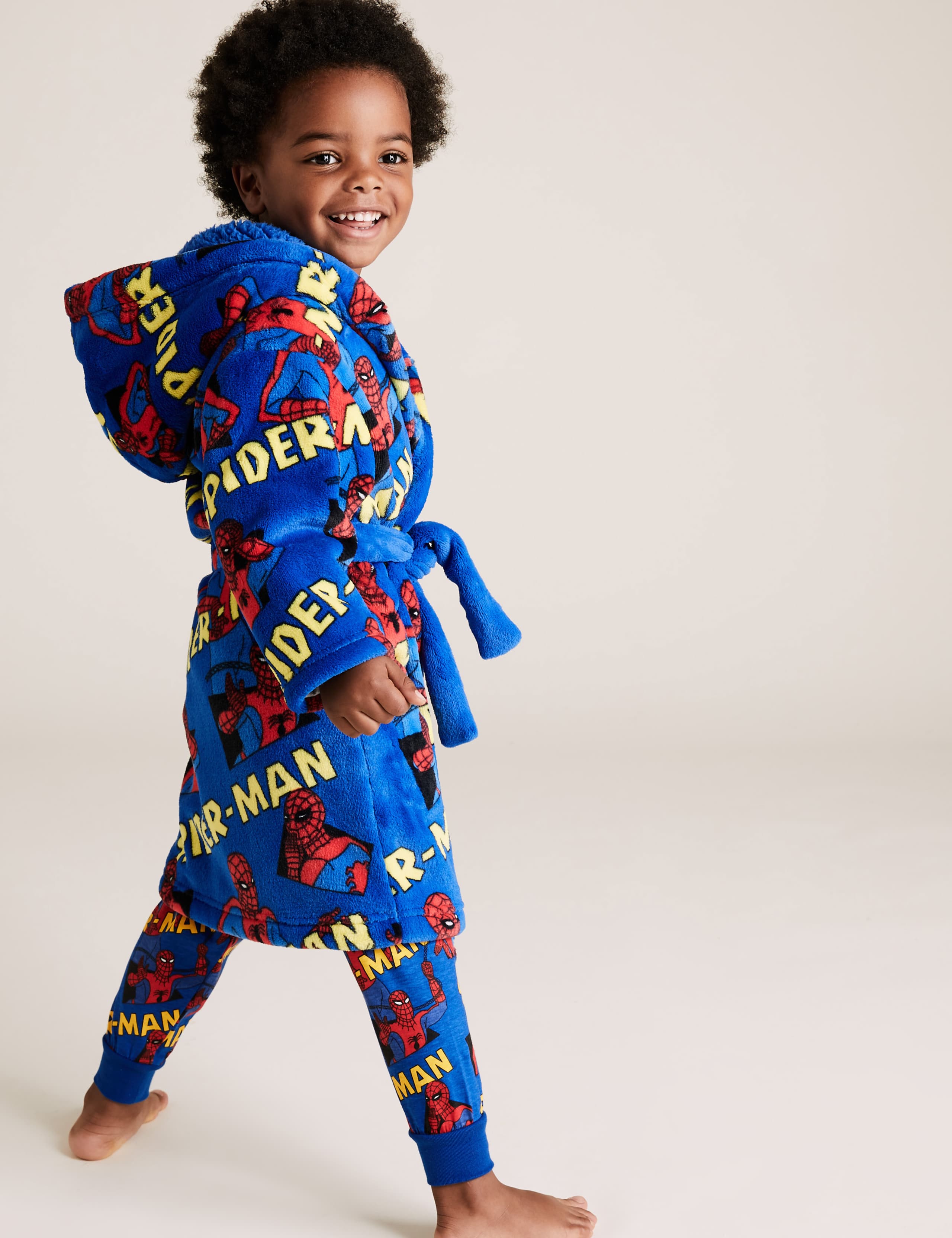 Fleece Spider-Man™ Dressing Gown (2-8 Yrs) 4 of 4