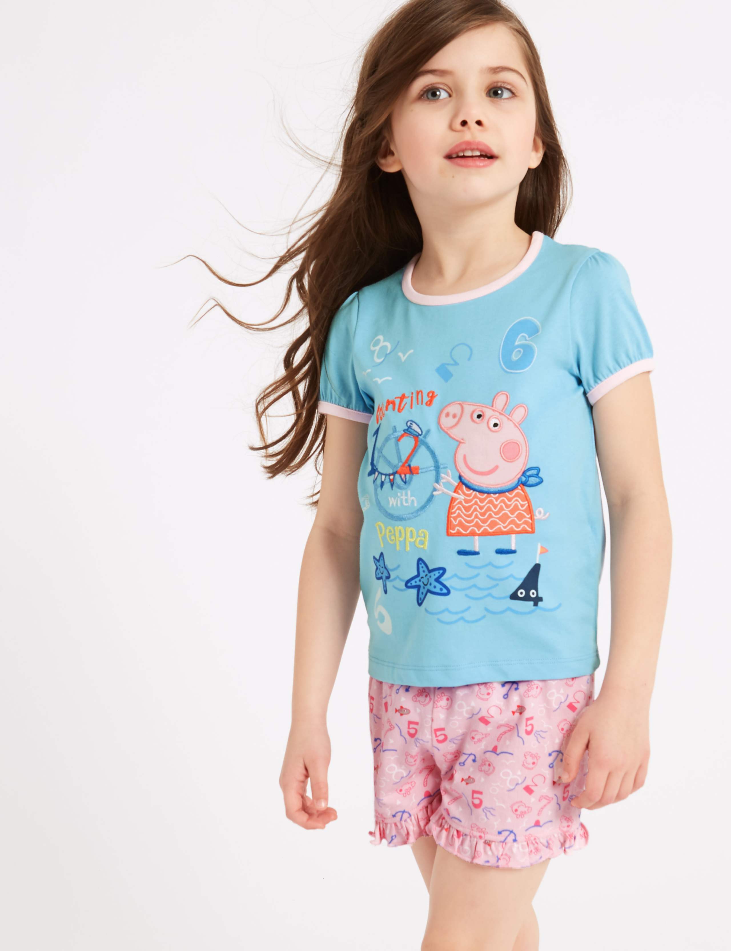 Peppa Pig™ Pure Cotton Short Pyjamas (1-7 Years) 1 of 6