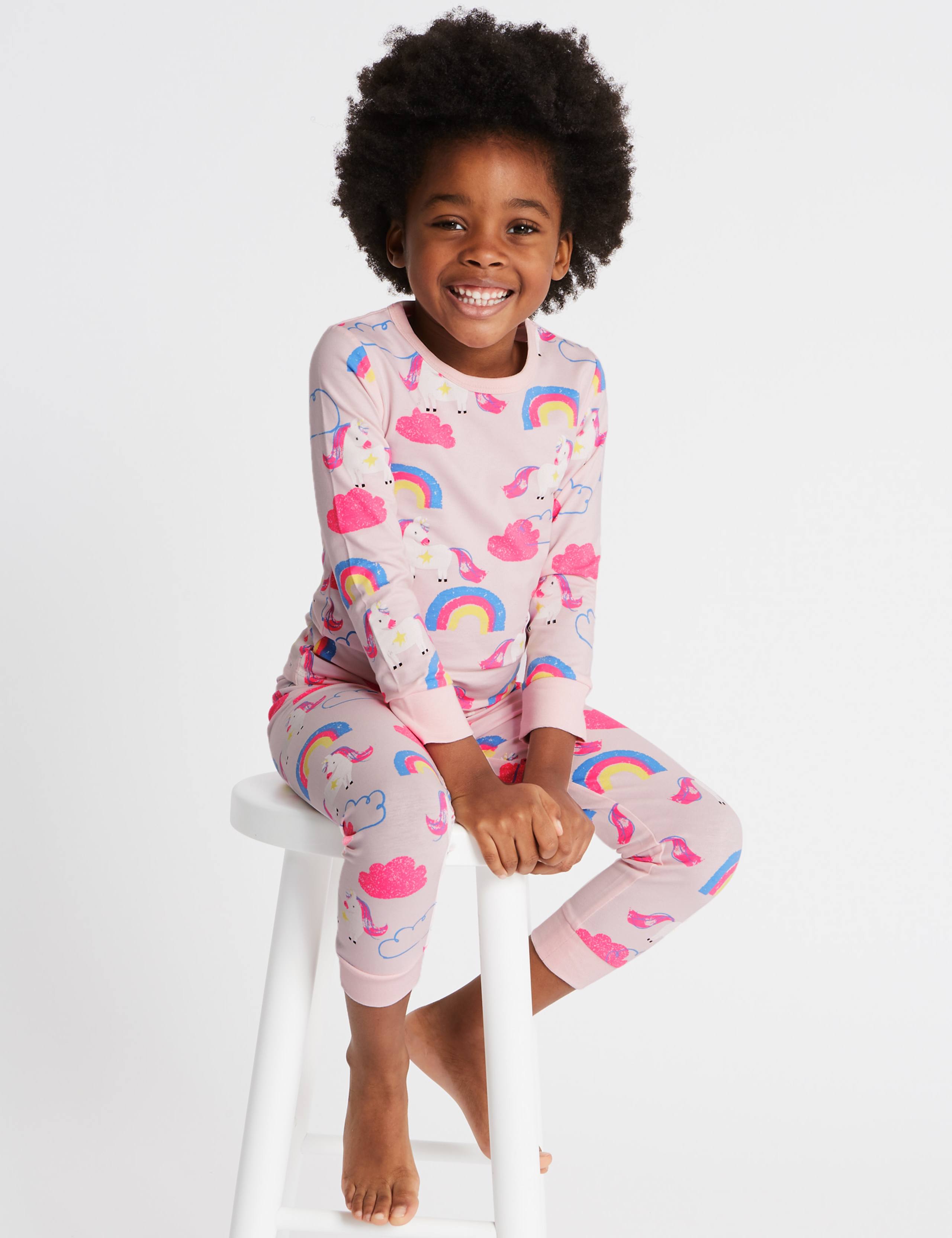 Unicorn Pyjamas with Stretch (1-7 Years) 1 of 6