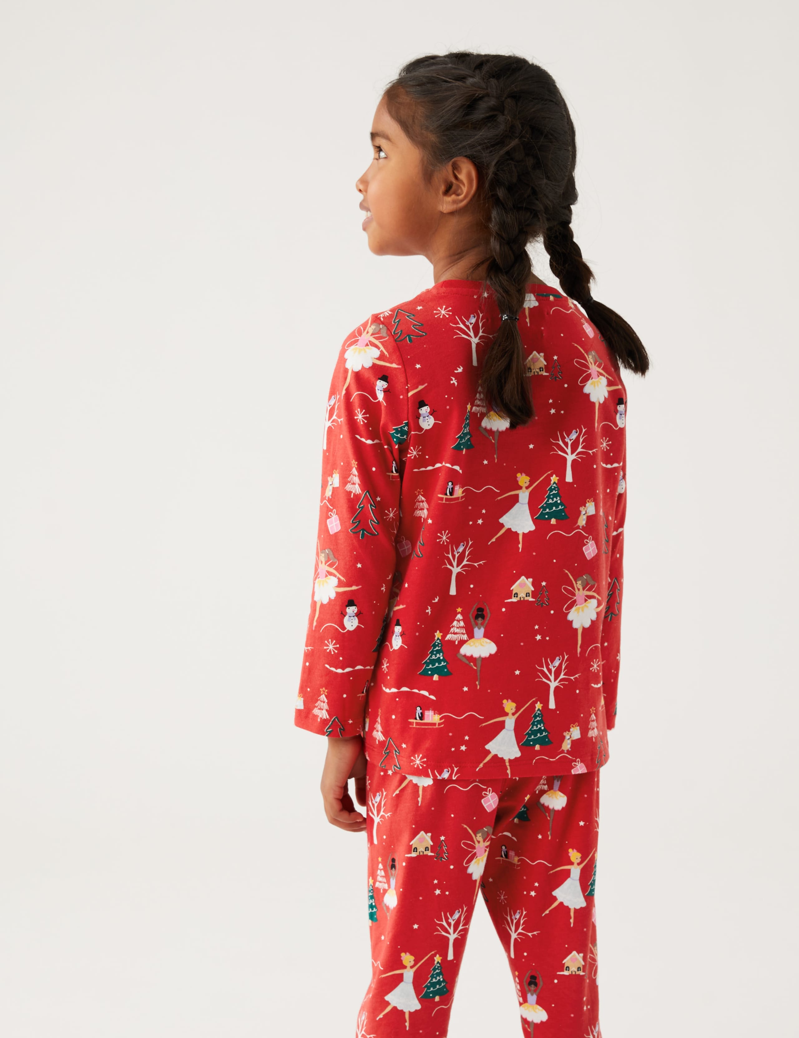 Pure Cotton Christmas Fairy Pyjamas (12 Mths - 7 Yrs) 3 of 5