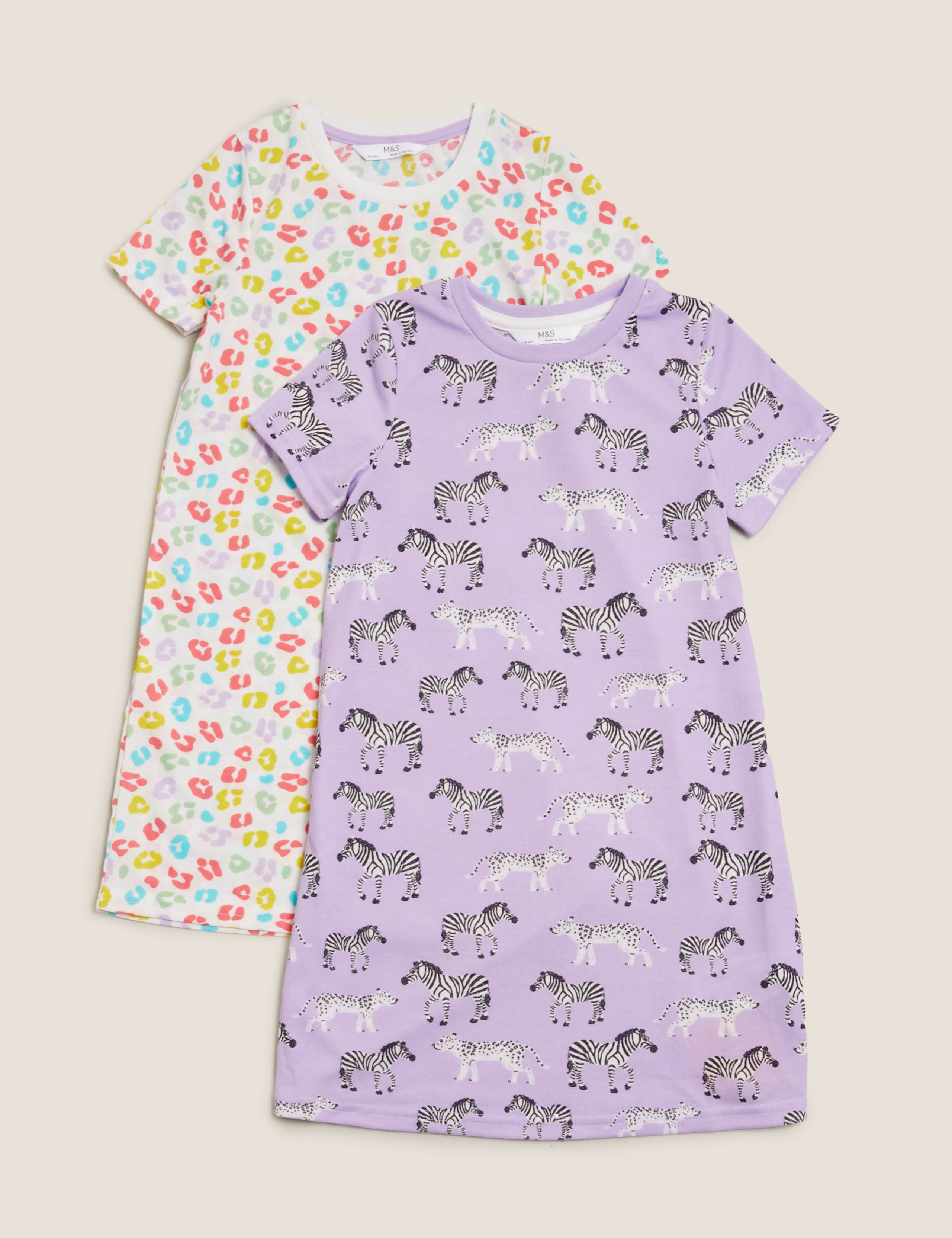 2pk Animal Nightdresses (1-7 Yrs) 1 of 5
