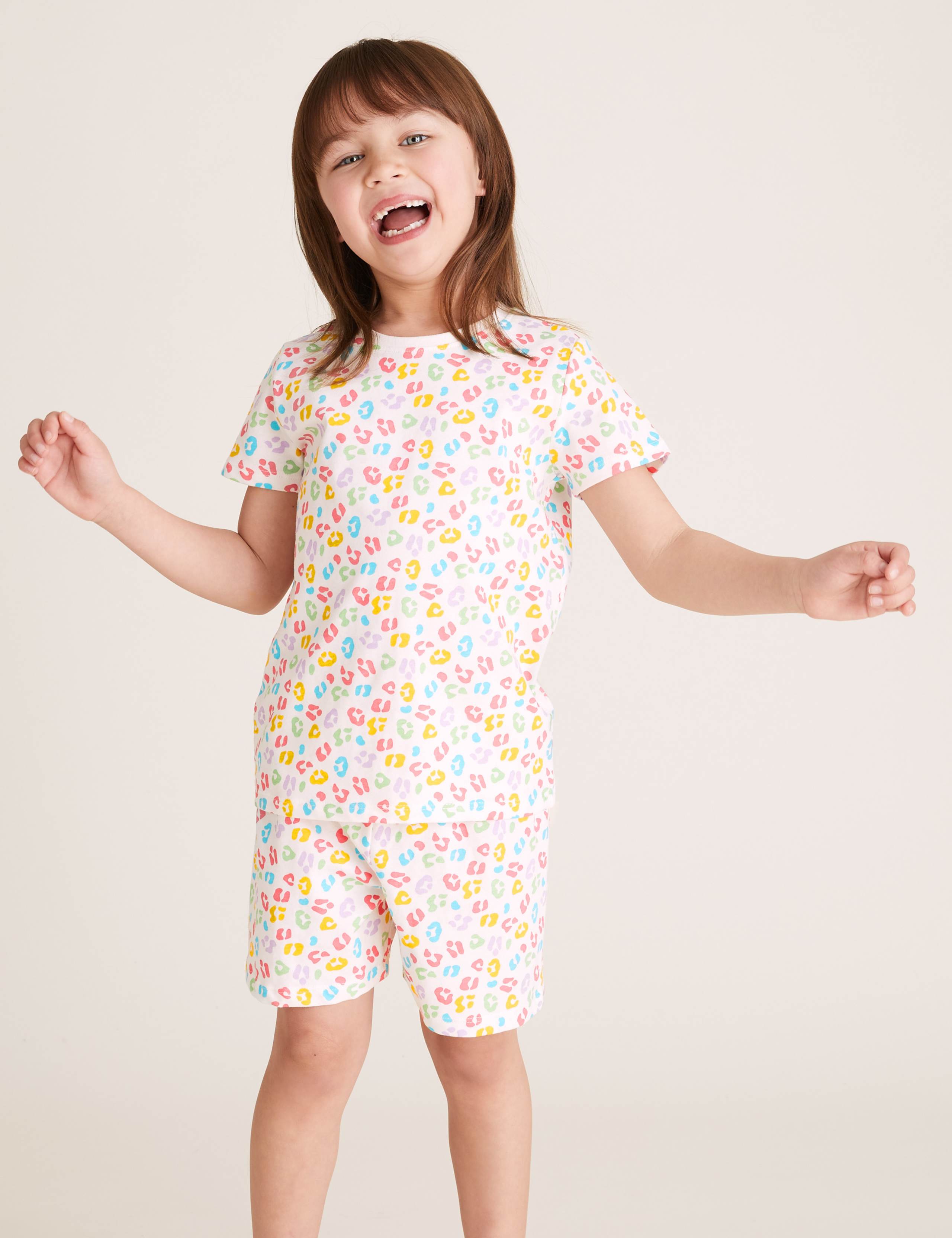 2pk Pure Cotton Print Short Pyjama Sets (1-7 Yrs) 3 of 5