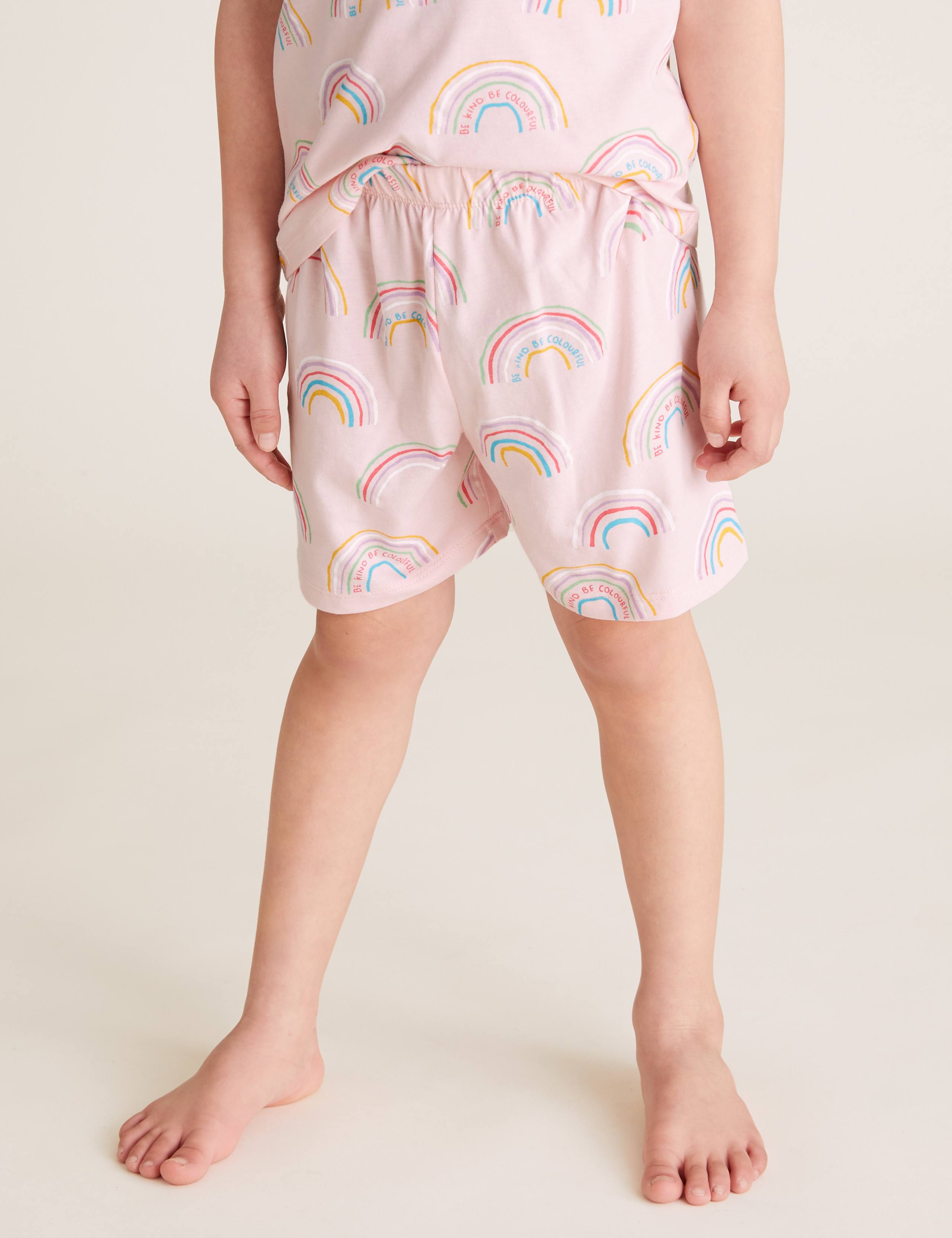 2pk Pure Cotton Print Short Pyjama Sets (1-7 Yrs) 5 of 5