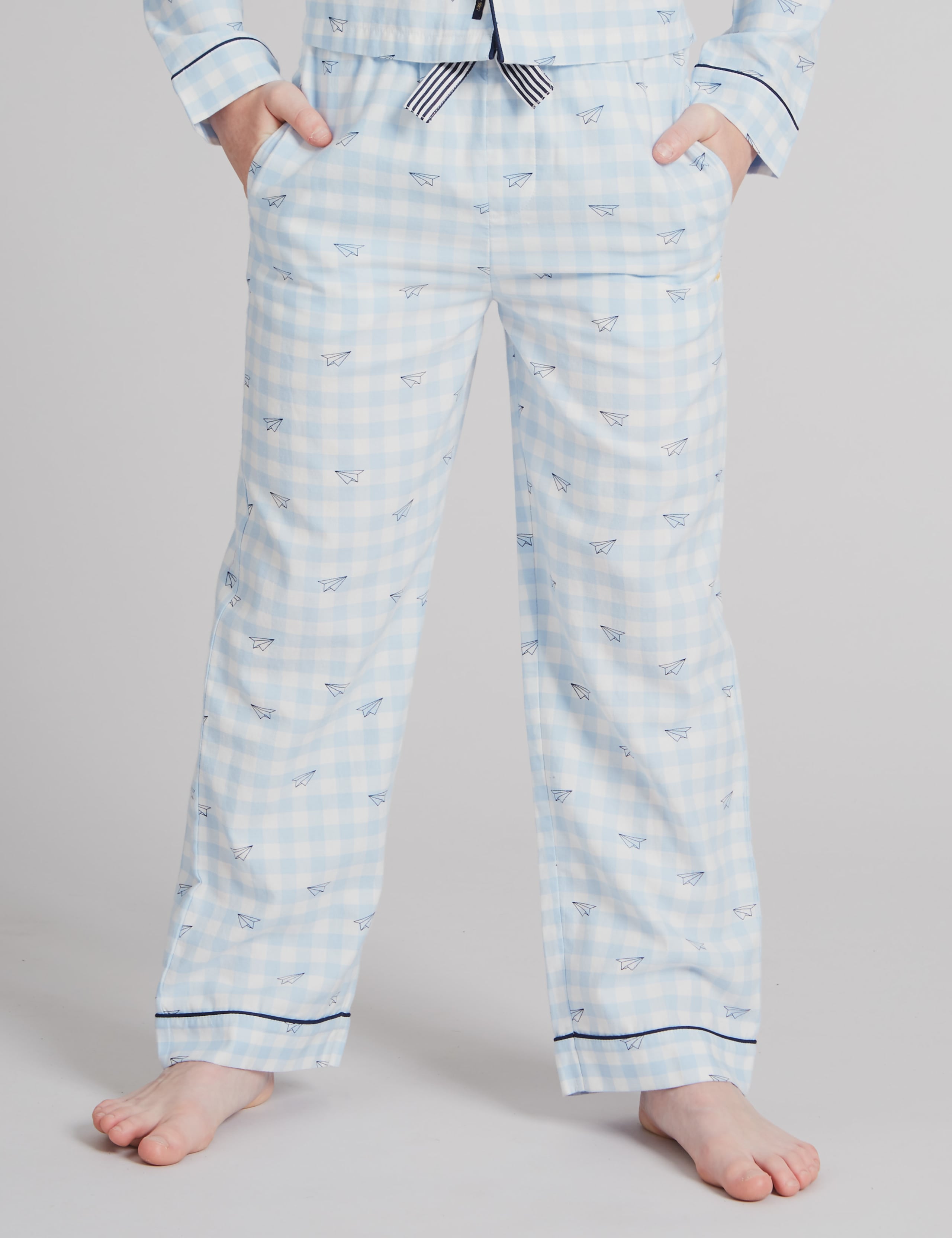 Pure Cotton Checked Pyjamas (1-16 Years) 4 of 6