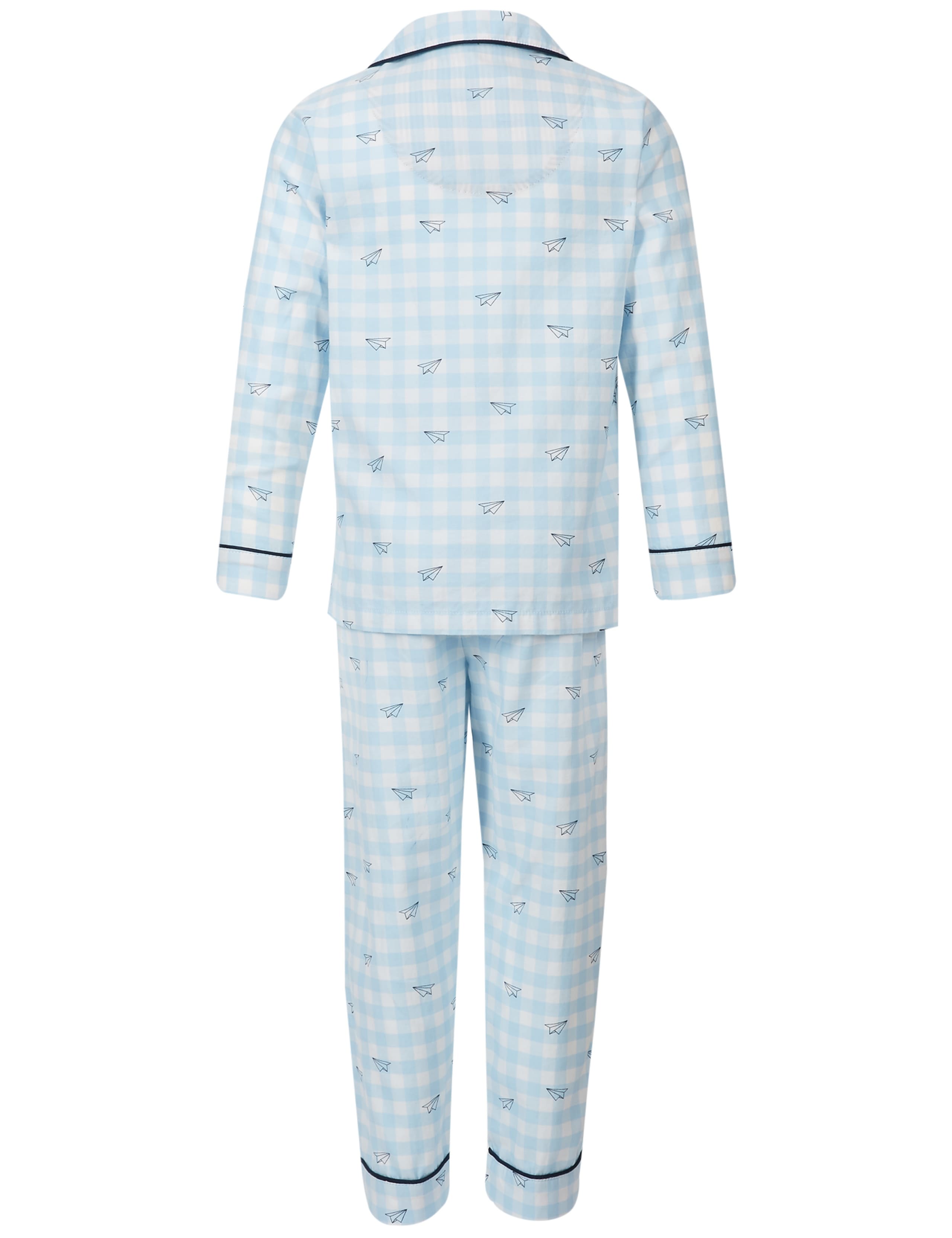 Pure Cotton Checked Pyjamas (1-16 Years) 6 of 6