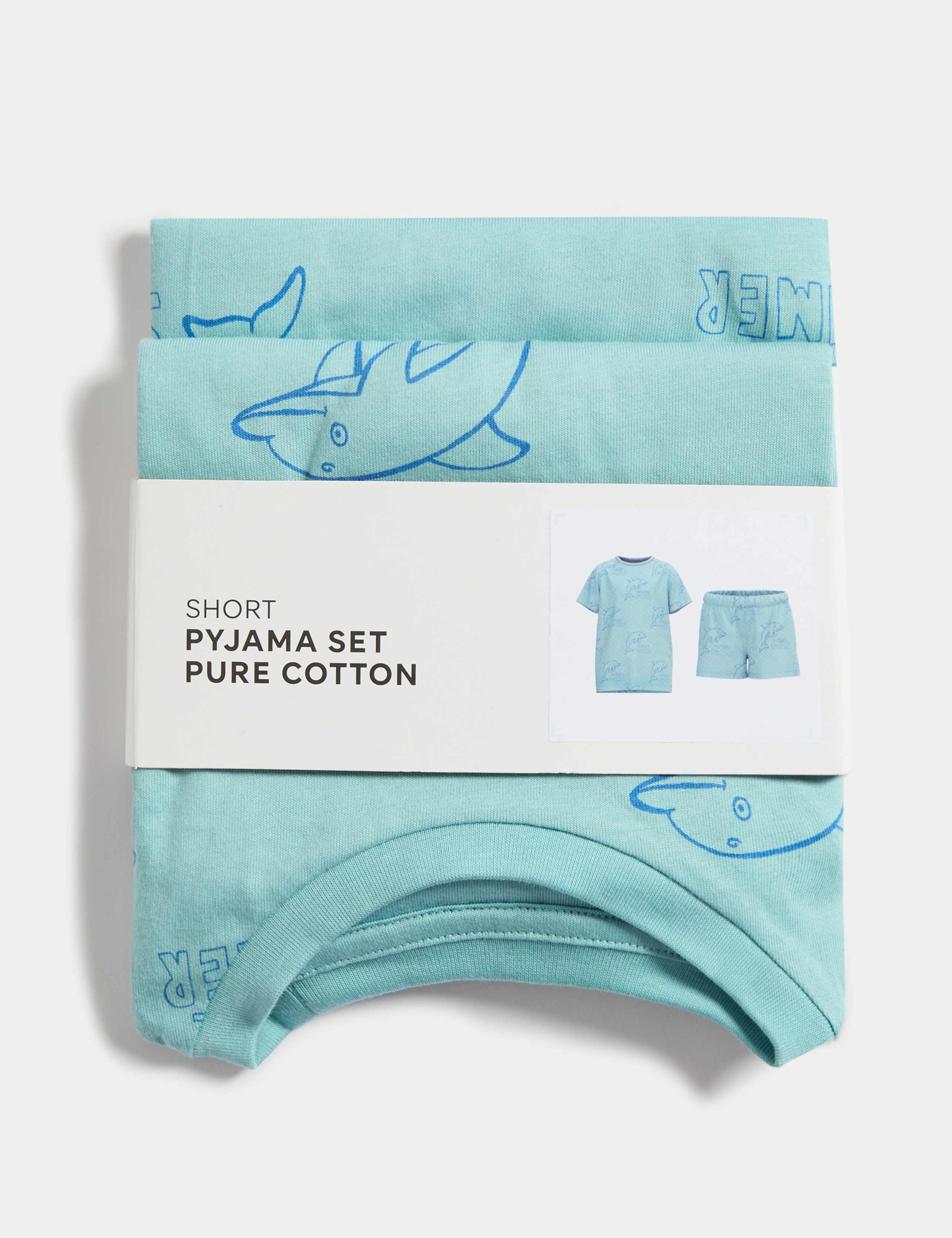 Pure Cotton Animal Pyjama Set (1-8 Yrs) 2 of 2